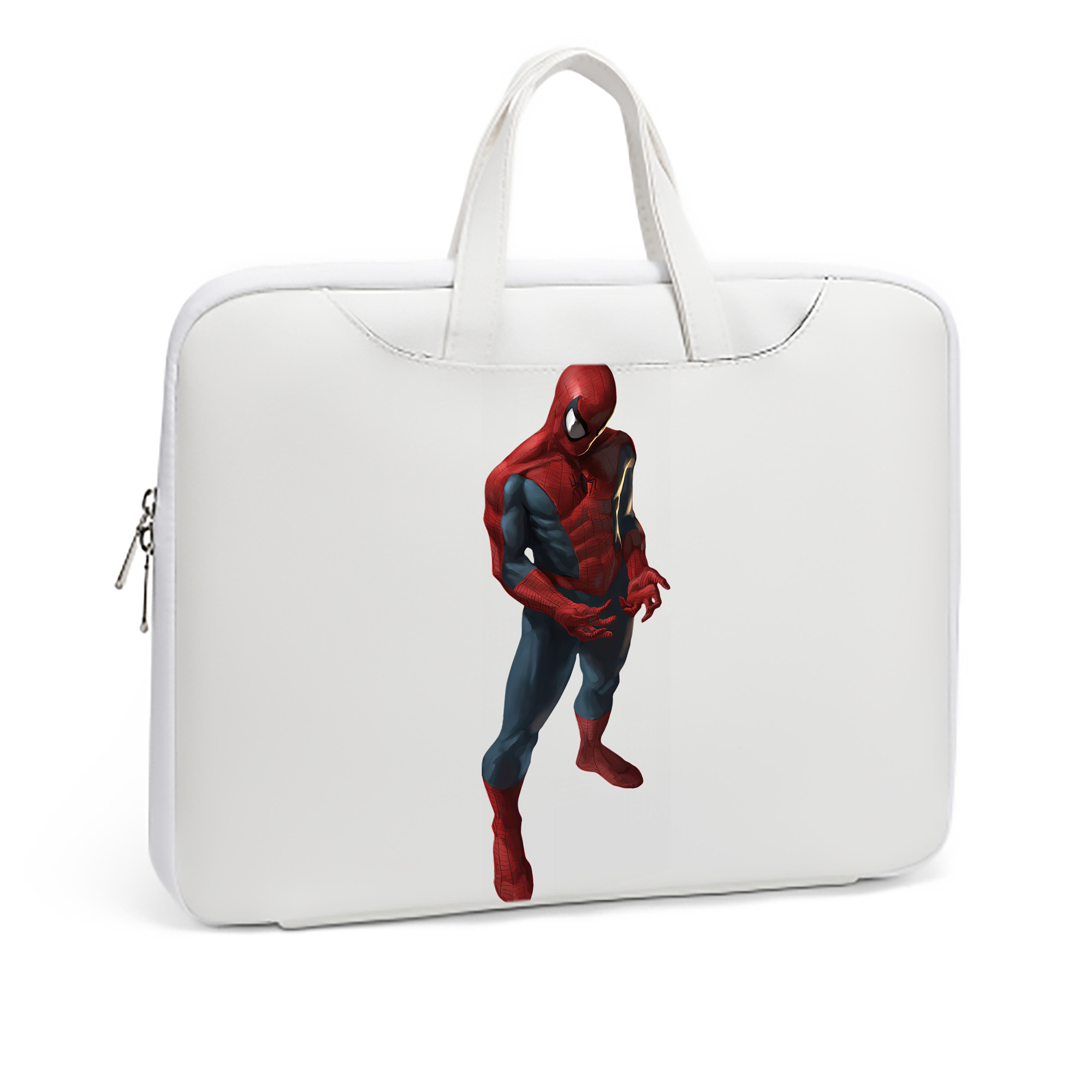 （画像用） Spider Man スパイダーマン レザーラップトップバッグ　ノートパソコンケース