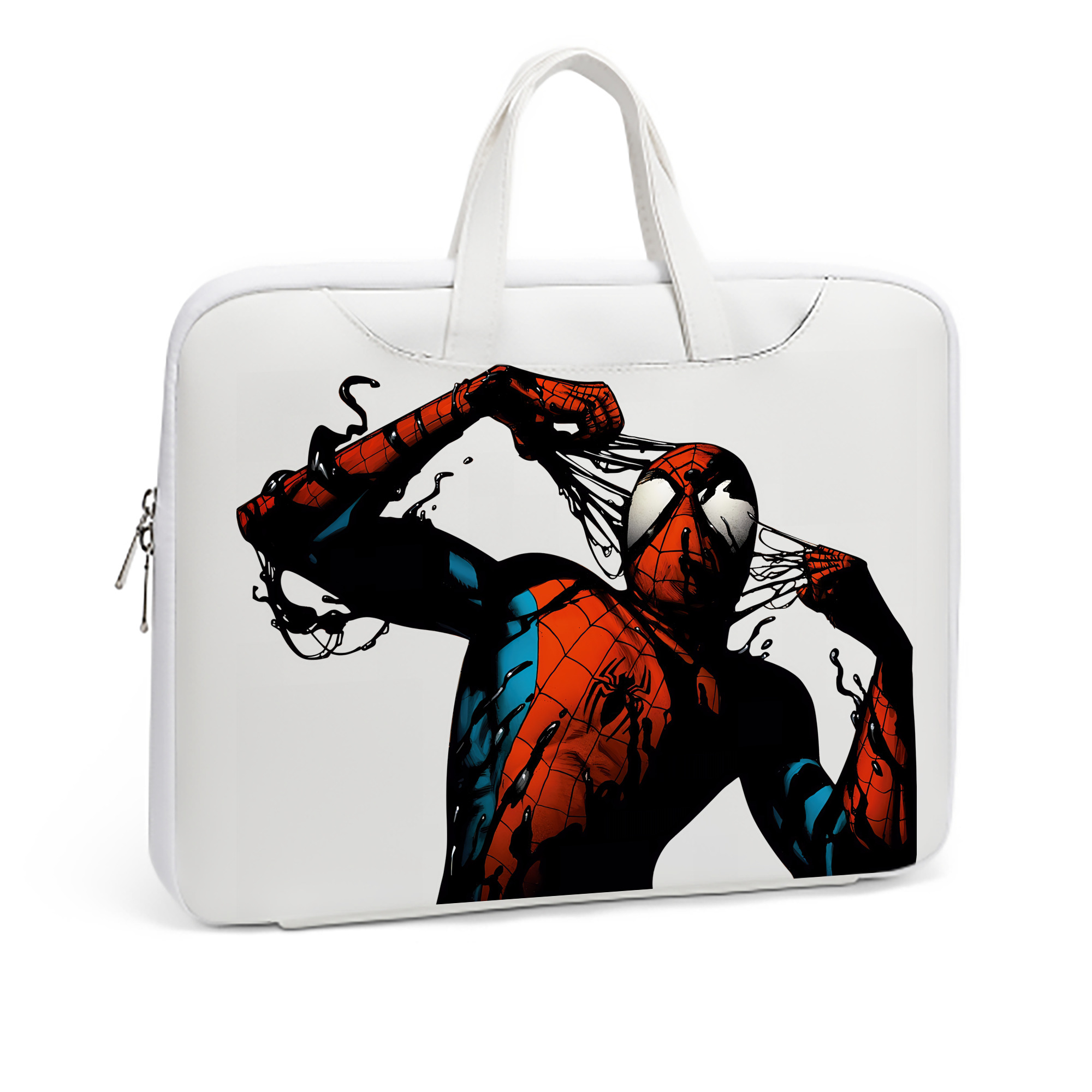 （画像用） Spider Man スパイダーマン レザーラップトップバッグ　ノートパソコンケース