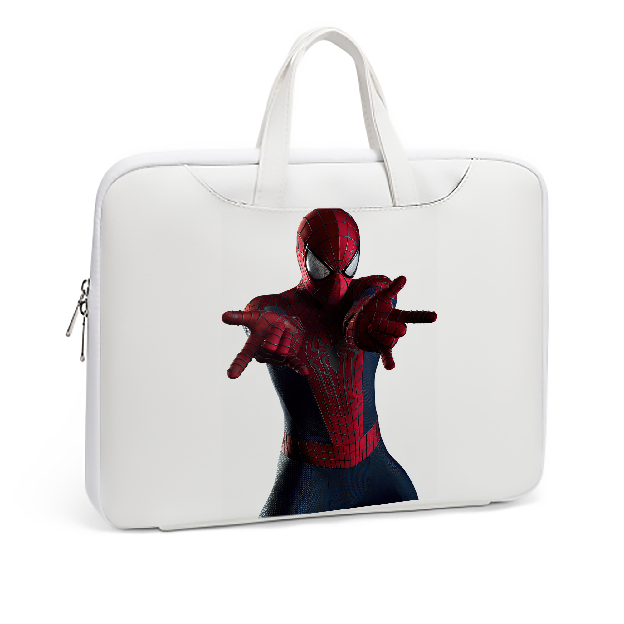 （画像用） Spider Man スパイダーマン レザーラップトップバッグ　ノートパソコンケース