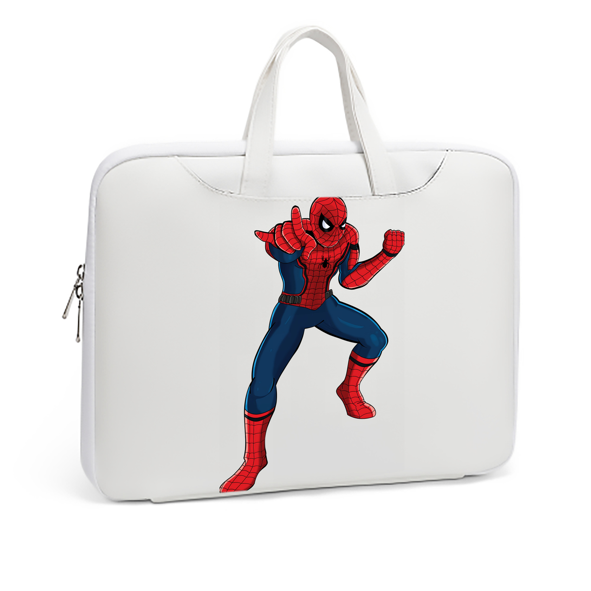 （画像用） Spider Man スパイダーマン レザーラップトップバッグ　ノートパソコンケース