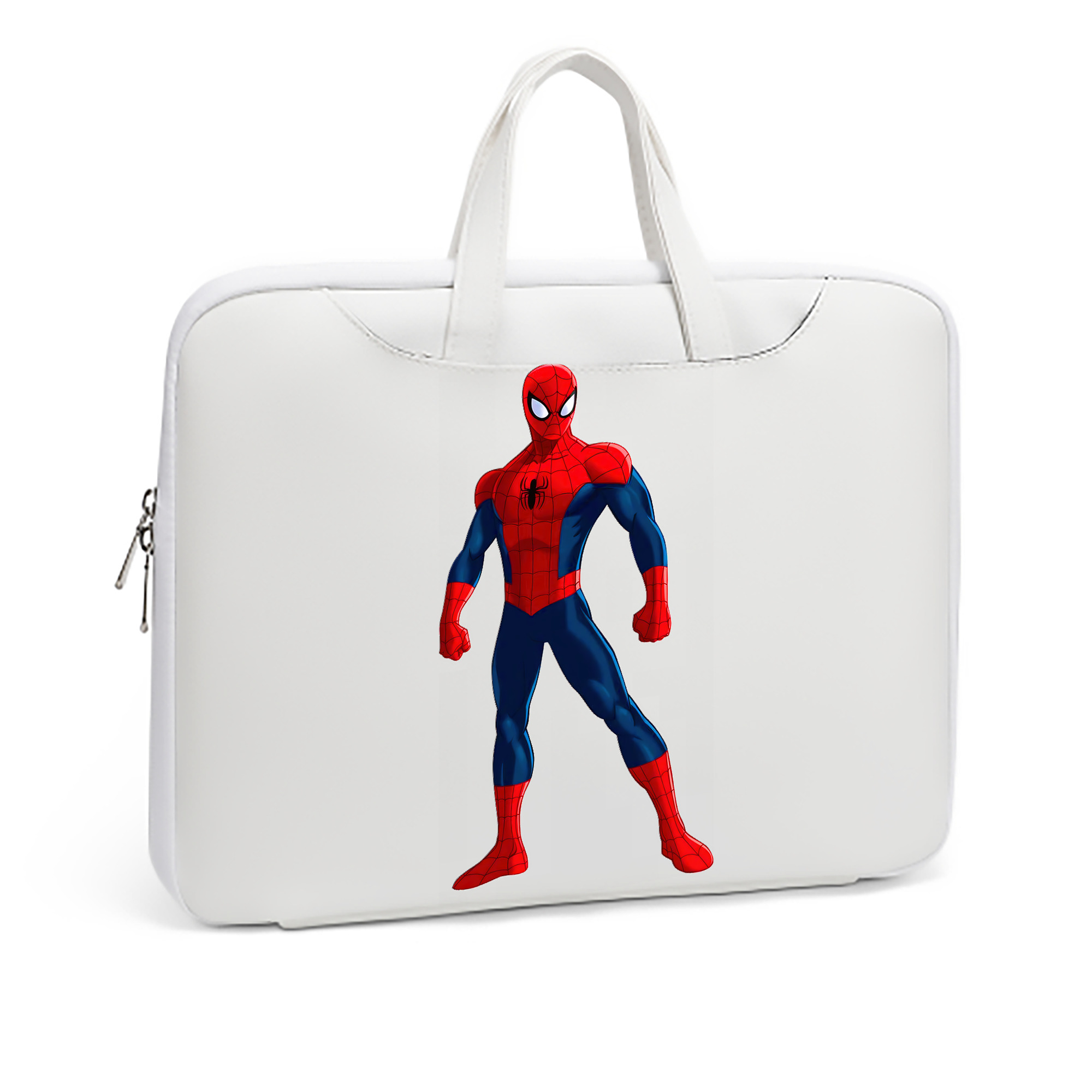 （画像用） Spider Man スパイダーマン レザーラップトップバッグ　ノートパソコンケース
