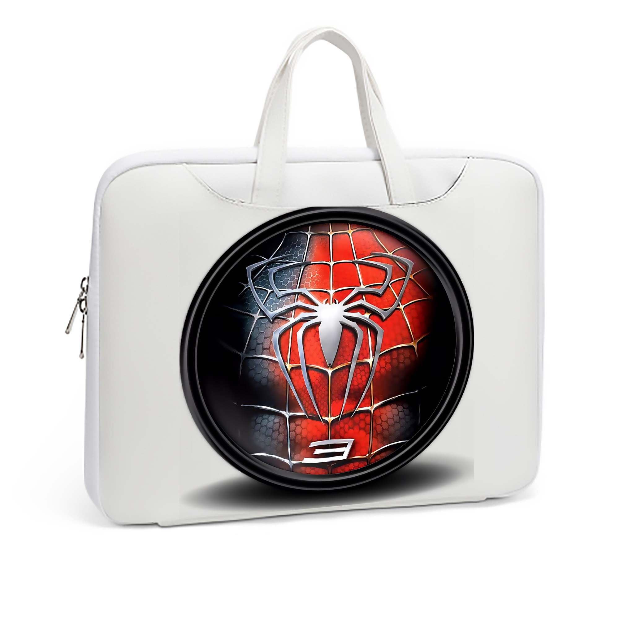 （画像用） Spider Man スパイダーマン レザーラップトップバッグ　ノートパソコンケース
