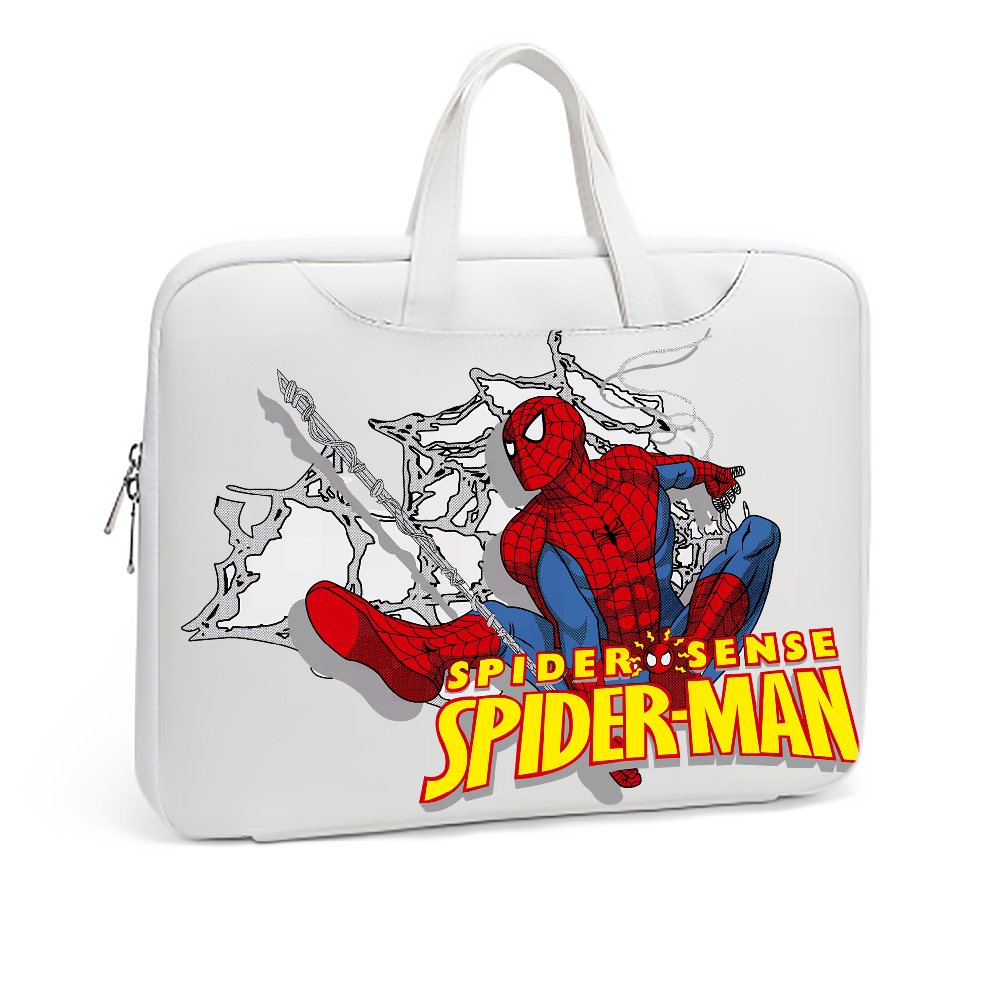 （画像用） Spider Man スパイダーマン レザーラップトップバッグ　ノートパソコンケース