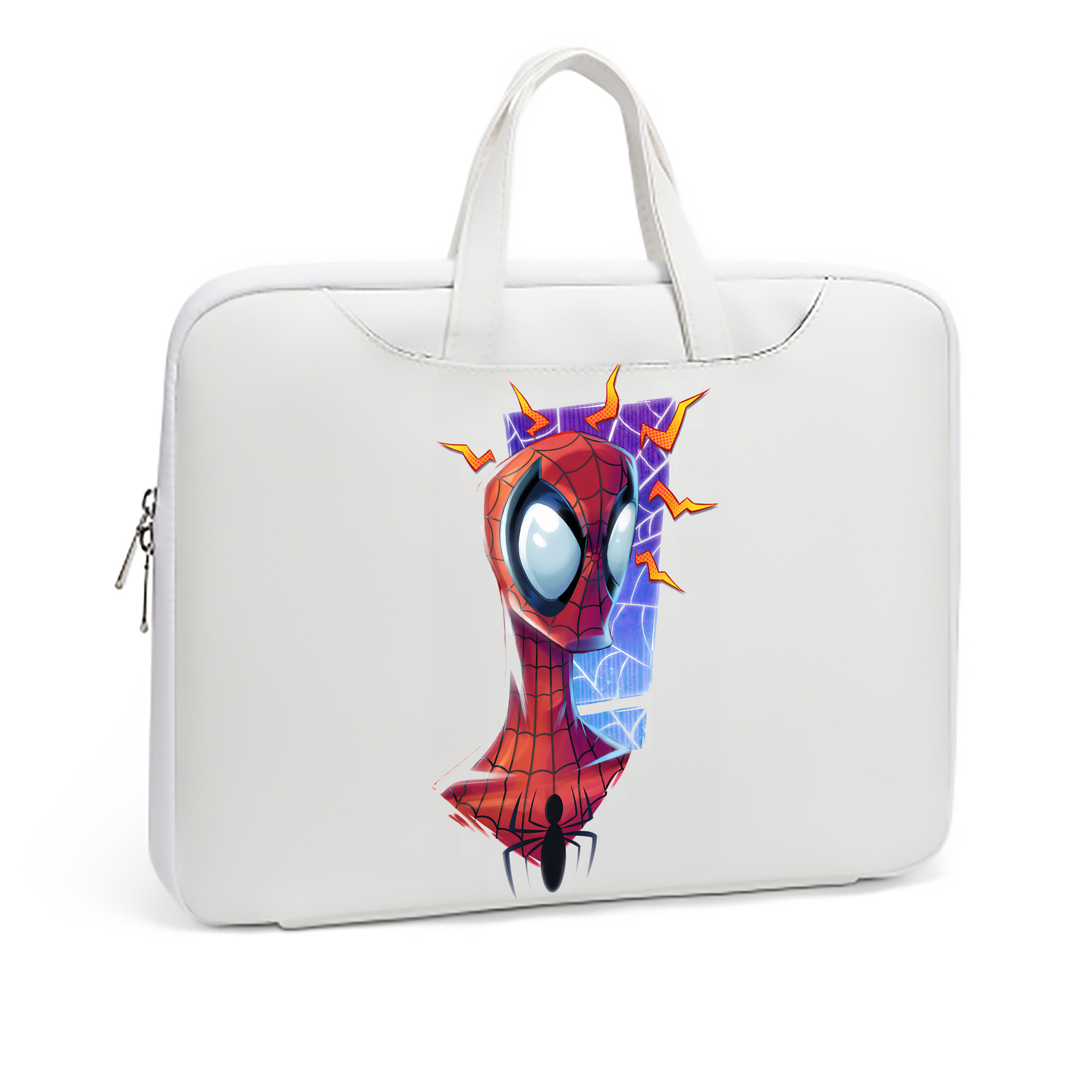 （画像用） Spider Man スパイダーマン レザーラップトップバッグ　ノートパソコンケース
