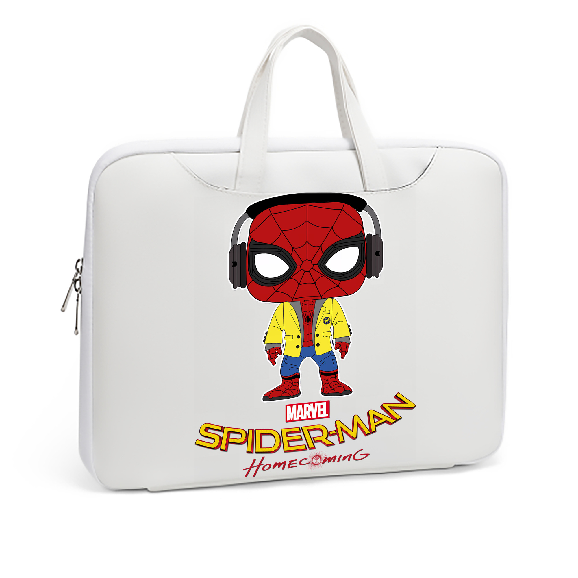 （画像用） Spider Man スパイダーマン レザーラップトップバッグ　ノートパソコンケース