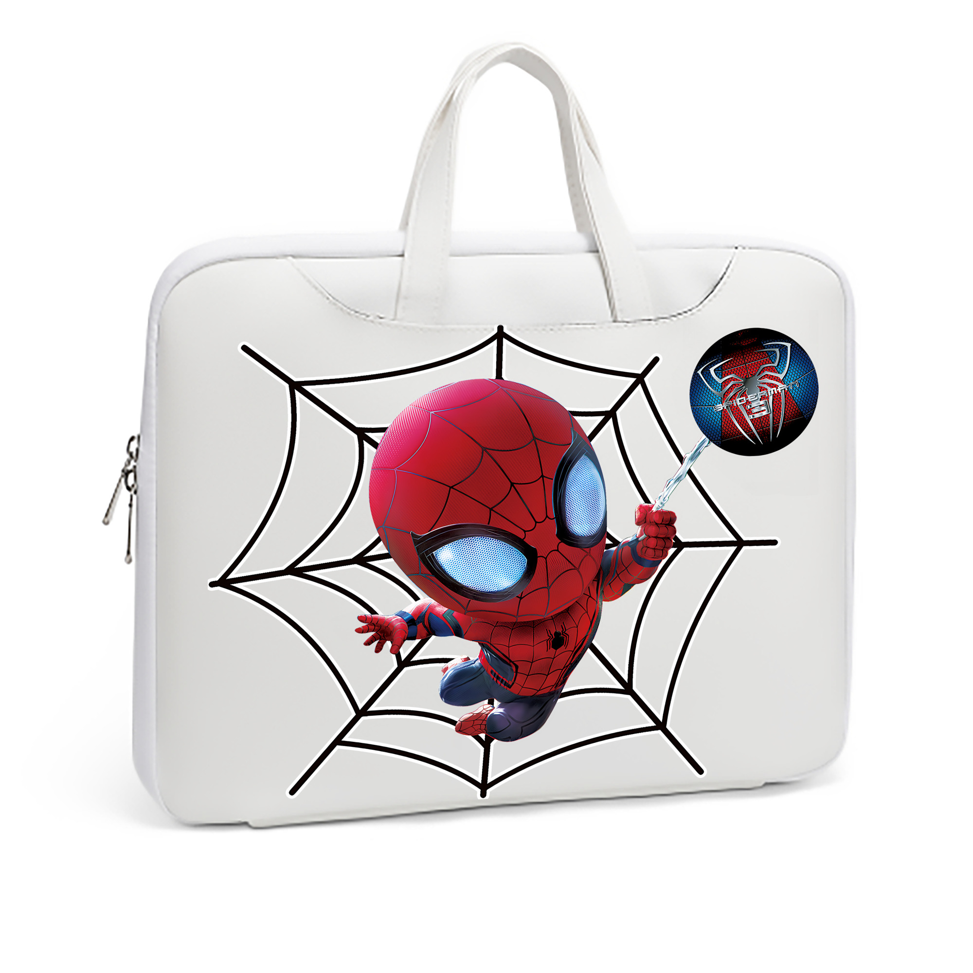 （画像用） Spider Man スパイダーマン レザーラップトップバッグ　ノートパソコンケース
