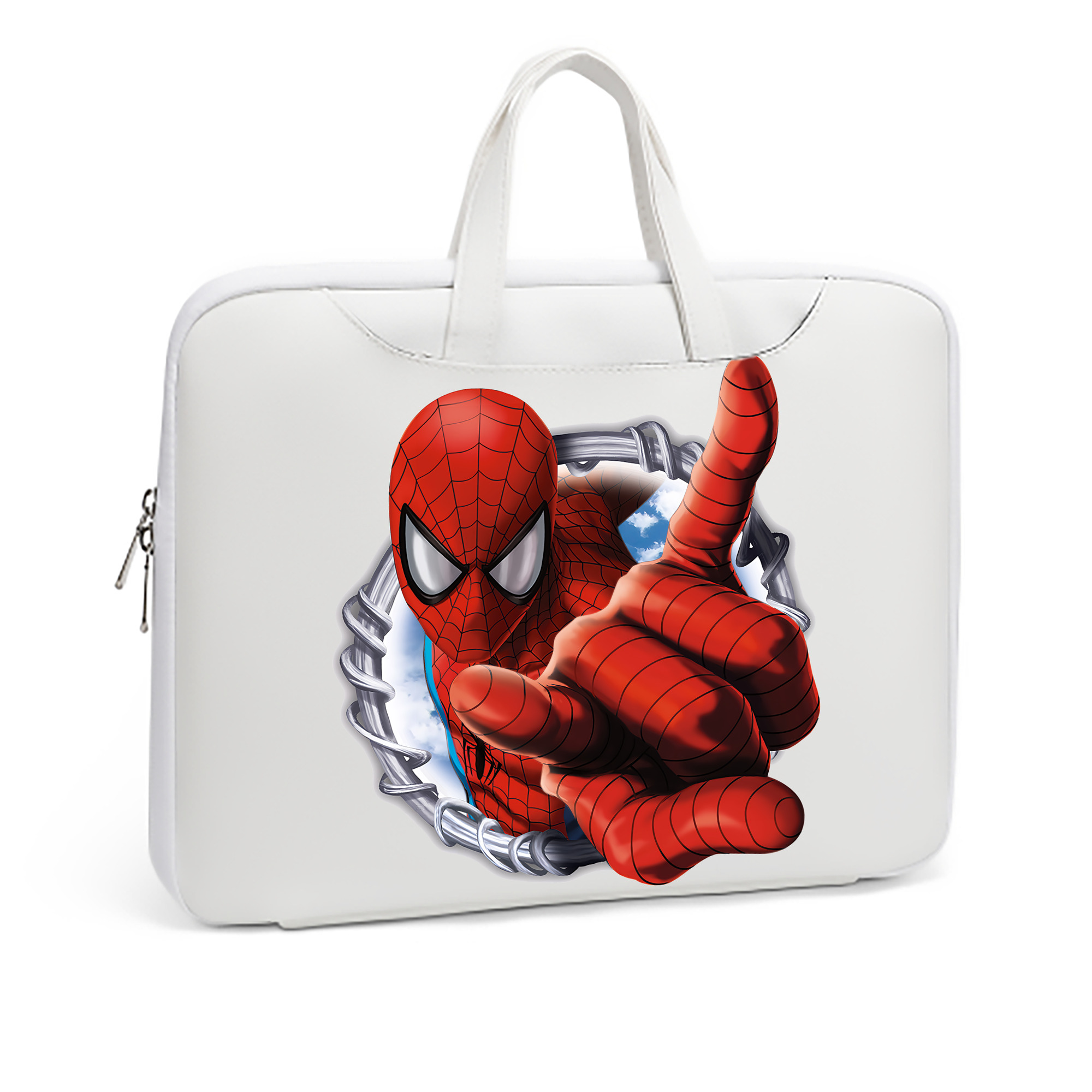 （画像用） Spider Man スパイダーマン レザーラップトップバッグ　ノートパソコンケース