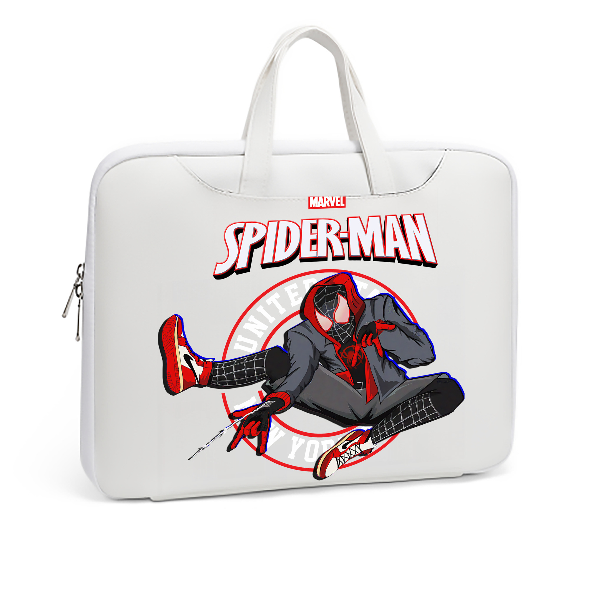 （画像用） Spider Man スパイダーマン レザーラップトップバッグ　ノートパソコンケース