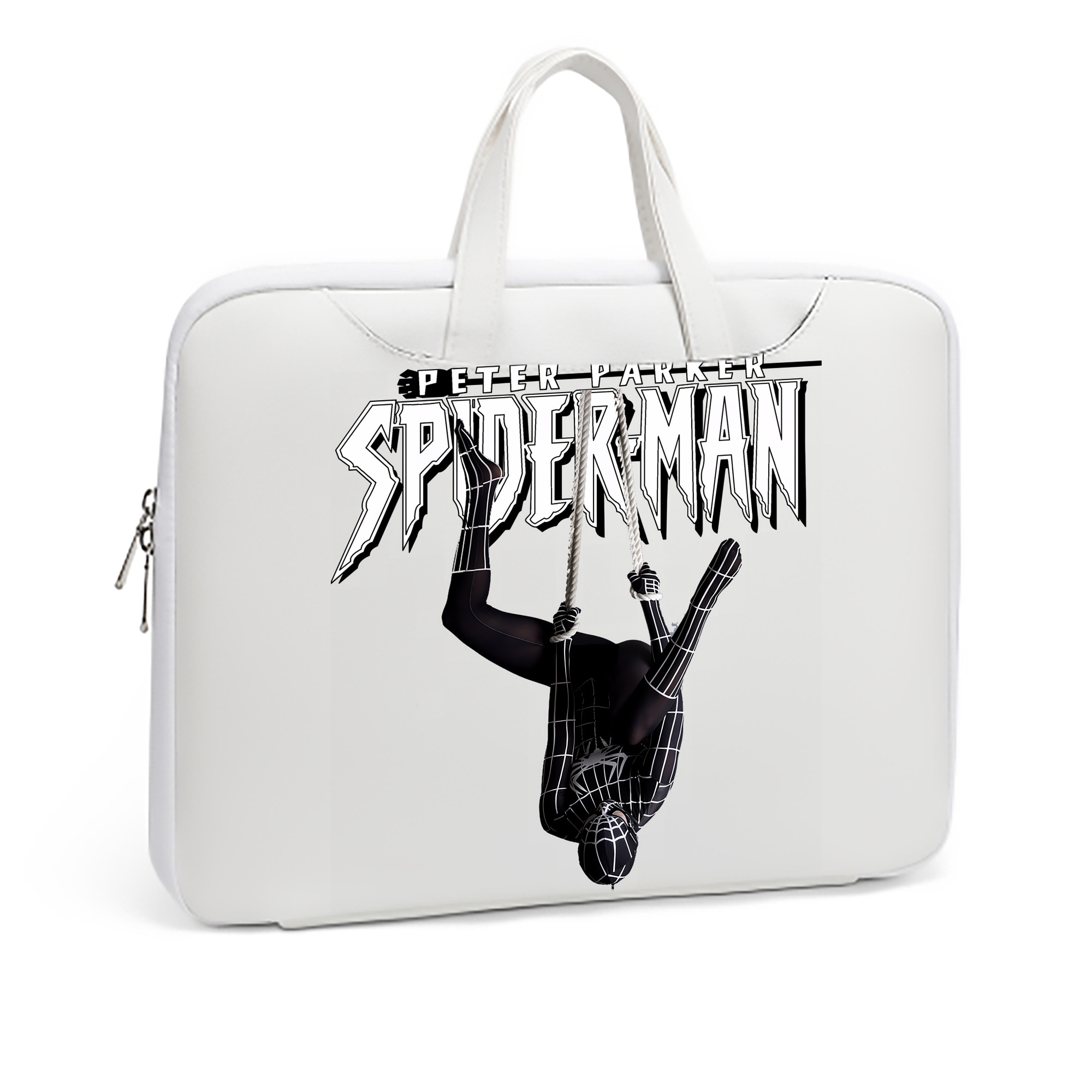 （画像用） Spider Man スパイダーマン レザーラップトップバッグ　ノートパソコンケース