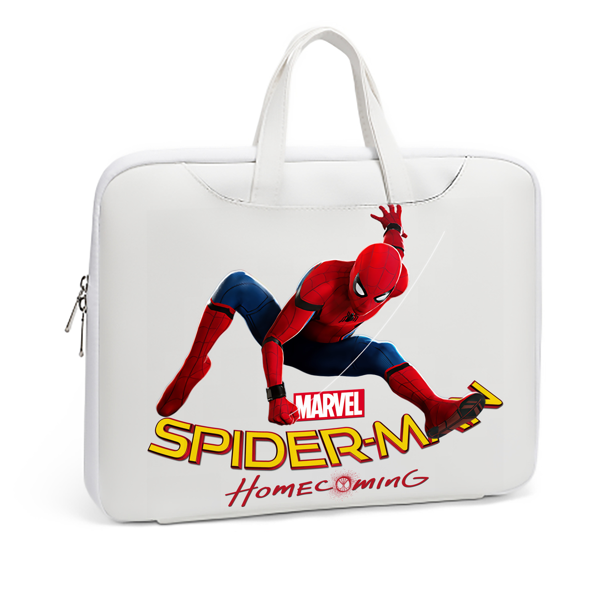 （画像用） Spider Man スパイダーマン レザーラップトップバッグ　ノートパソコンケース