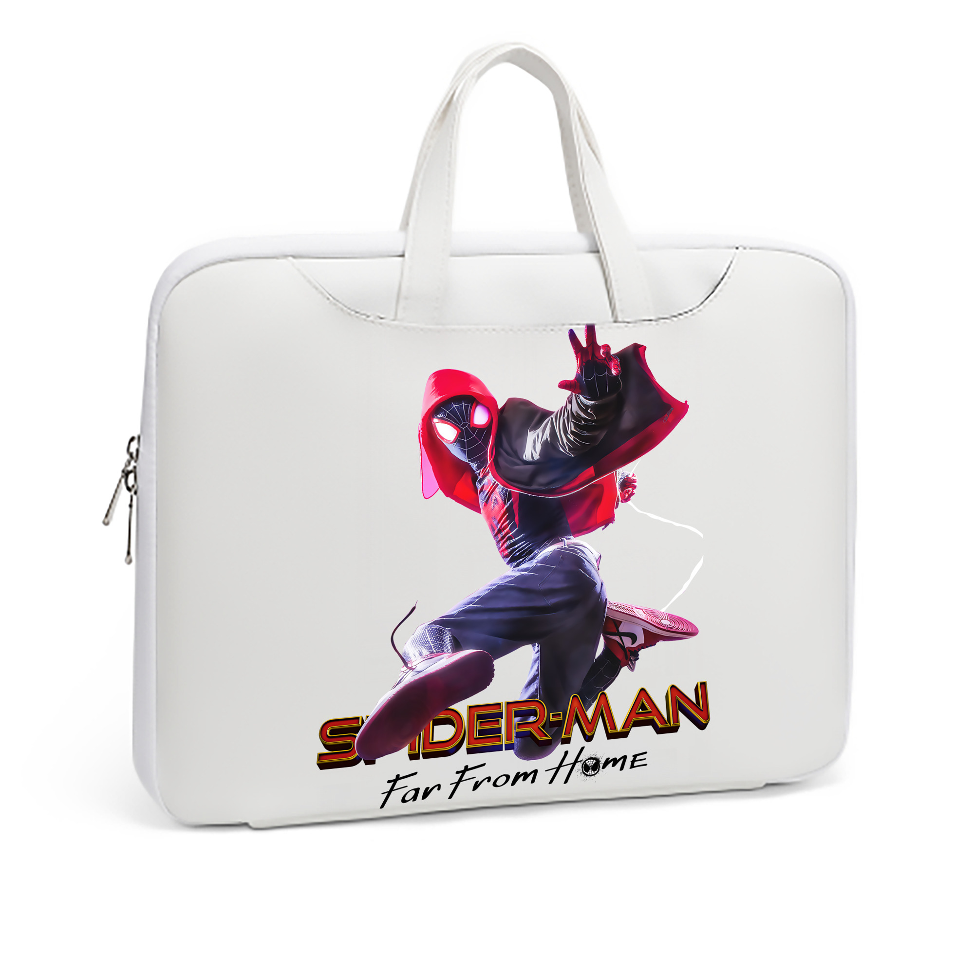 （画像用） Spider Man スパイダーマン レザーラップトップバッグ　ノートパソコンケース