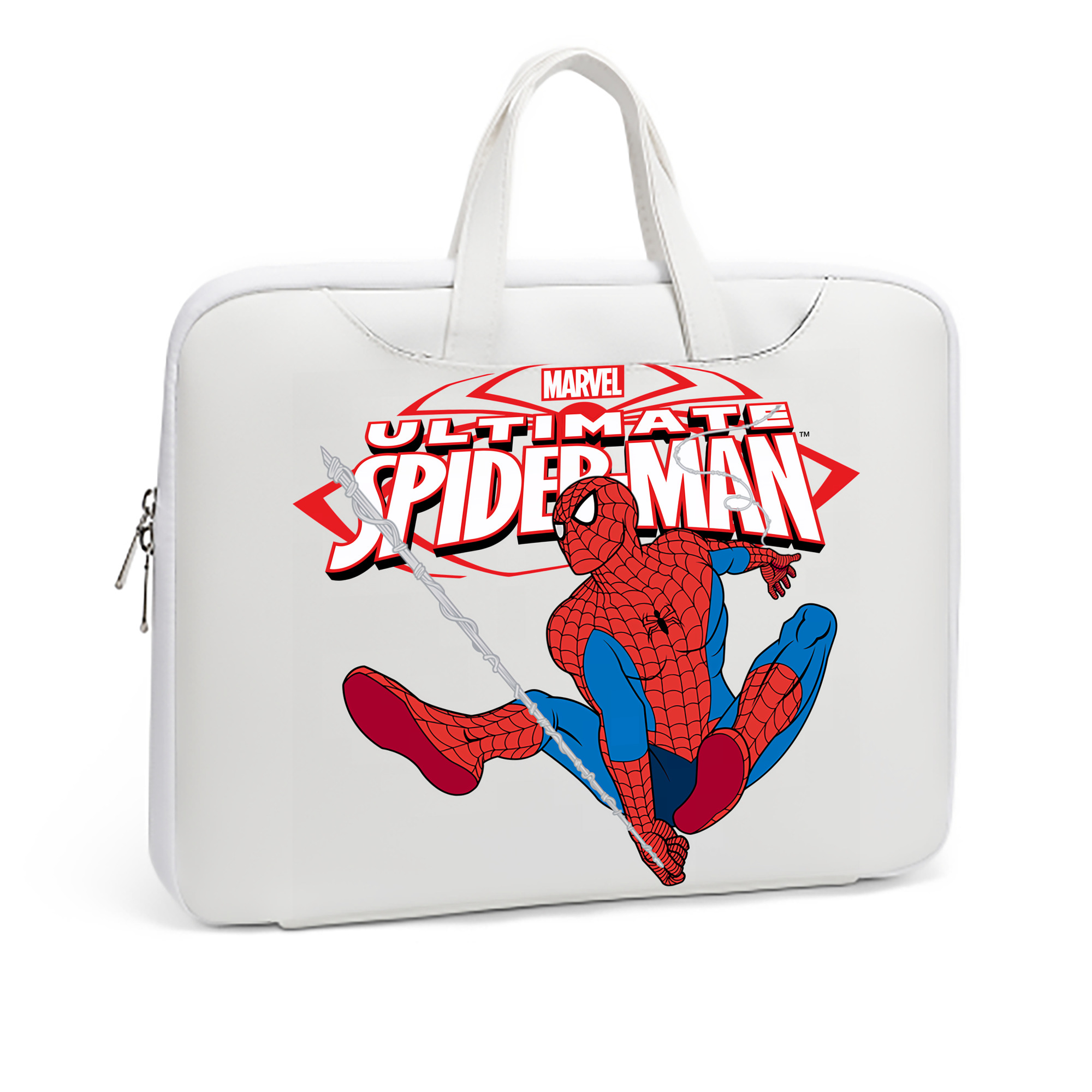 （画像用） Spider Man スパイダーマン レザーラップトップバッグ　ノートパソコンケース