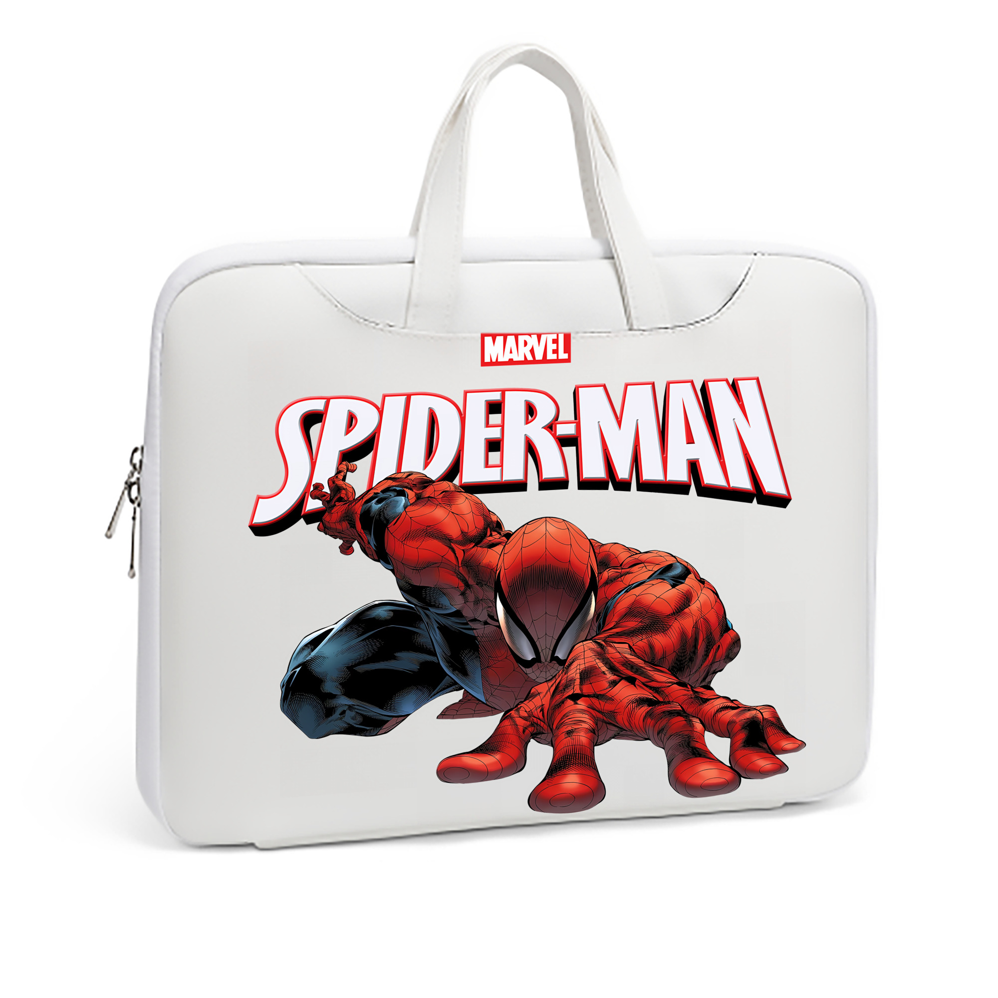 （画像用） Spider Man スパイダーマン レザーラップトップバッグ　ノートパソコンケース