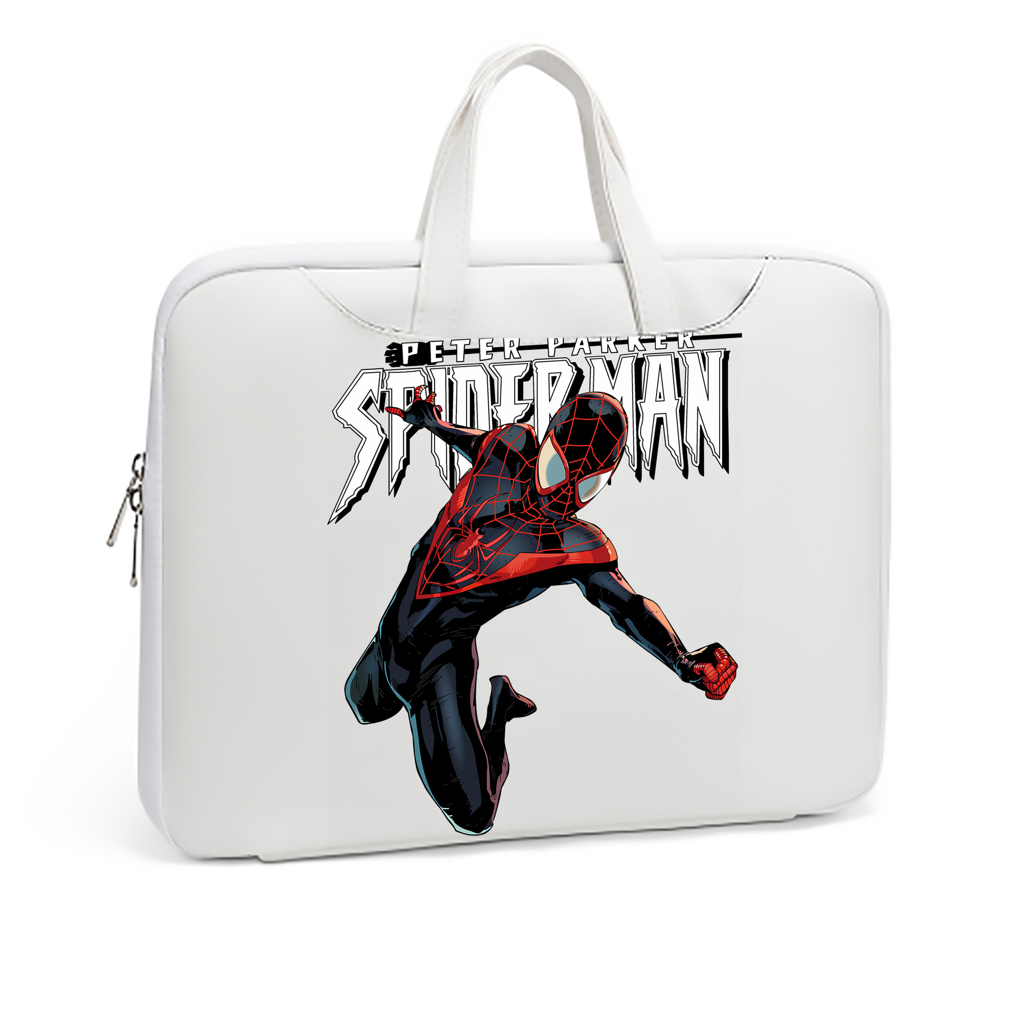 （画像用） Spider Man スパイダーマン レザーラップトップバッグ　ノートパソコンケース