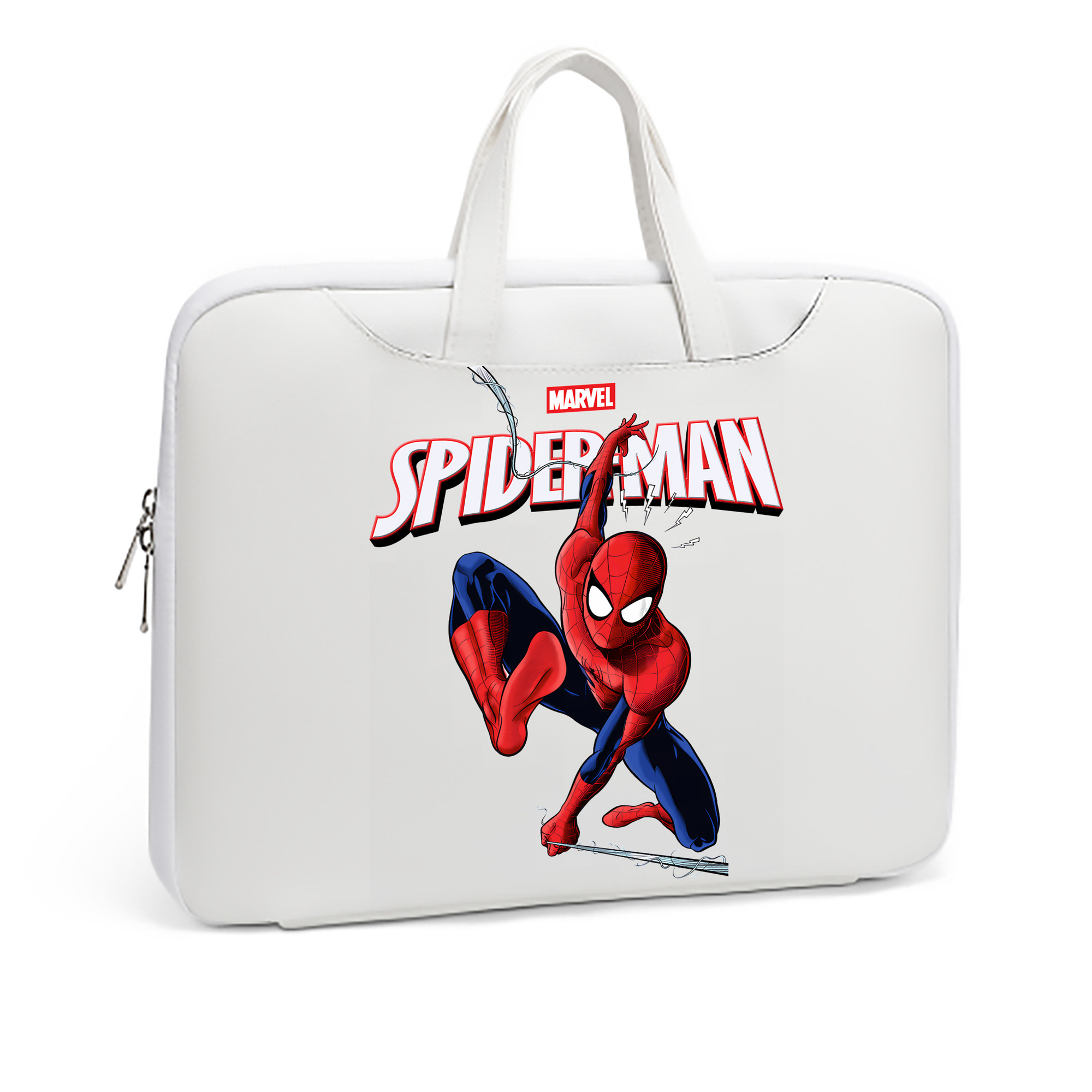 （画像用） Spider Man スパイダーマン レザーラップトップバッグ　ノートパソコンケース