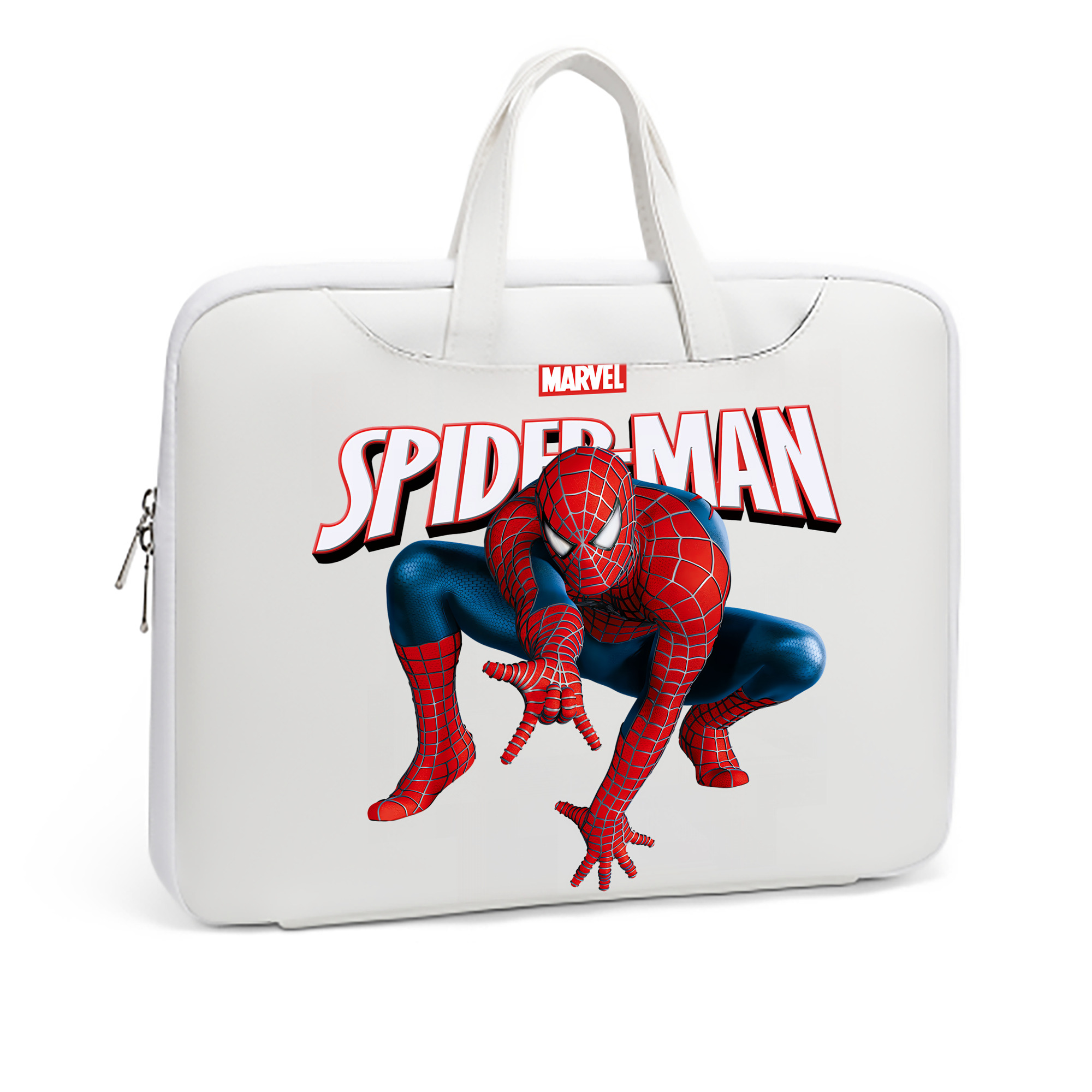 （画像用） Spider Man スパイダーマン レザーラップトップバッグ　ノートパソコンケース