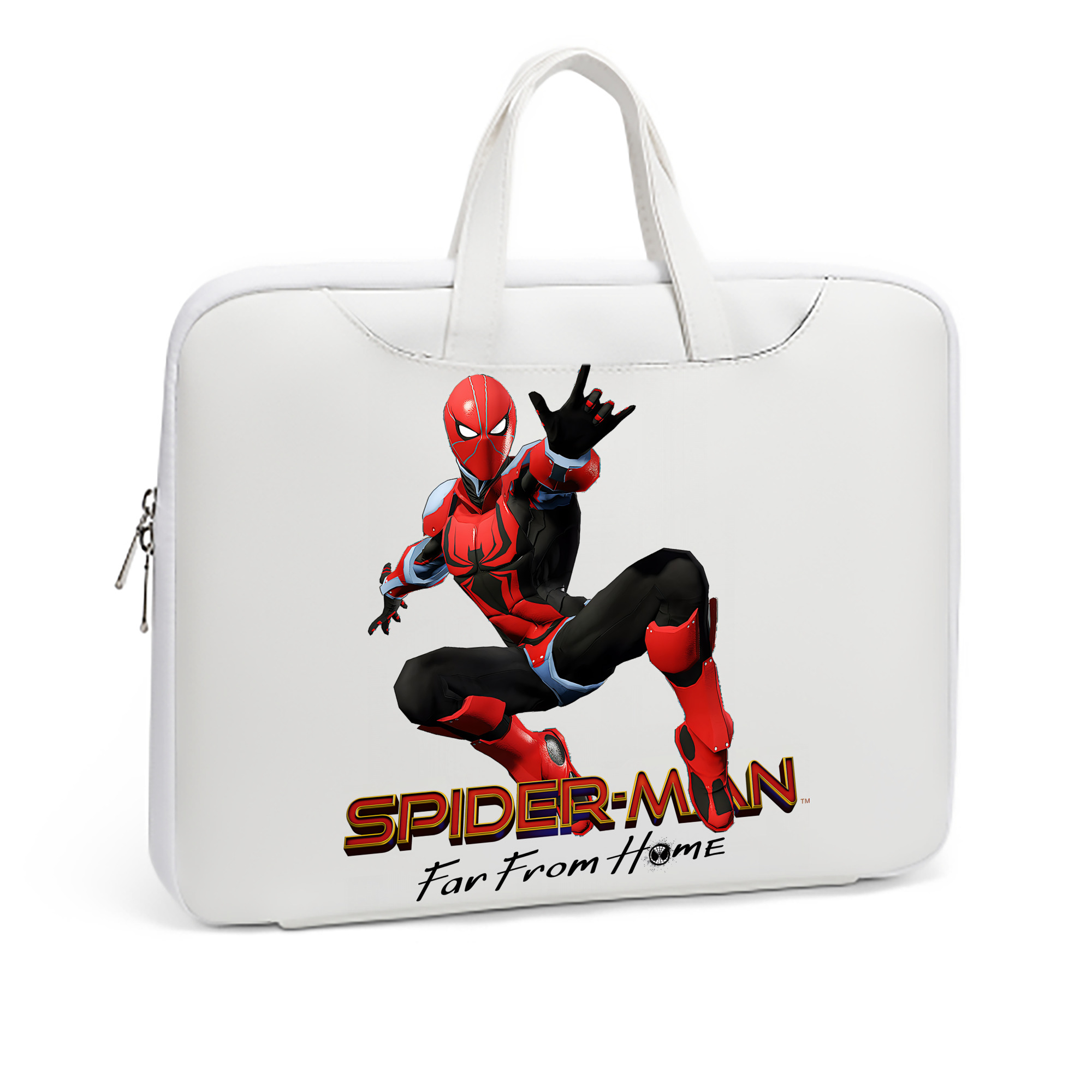 （画像用） Spider Man スパイダーマン レザーラップトップバッグ　ノートパソコンケース