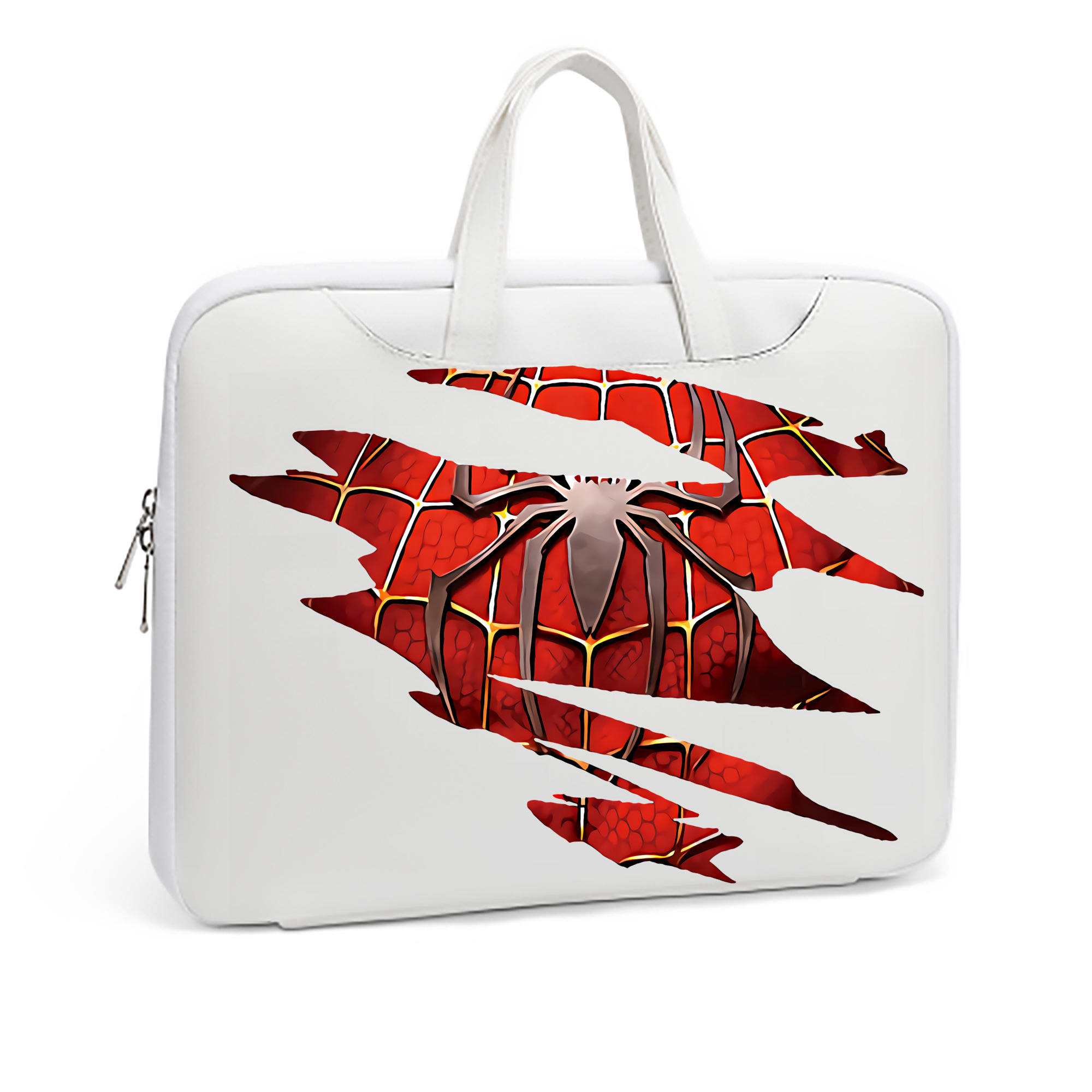 （画像用） Spider Man スパイダーマン レザーラップトップバッグ　ノートパソコンケース