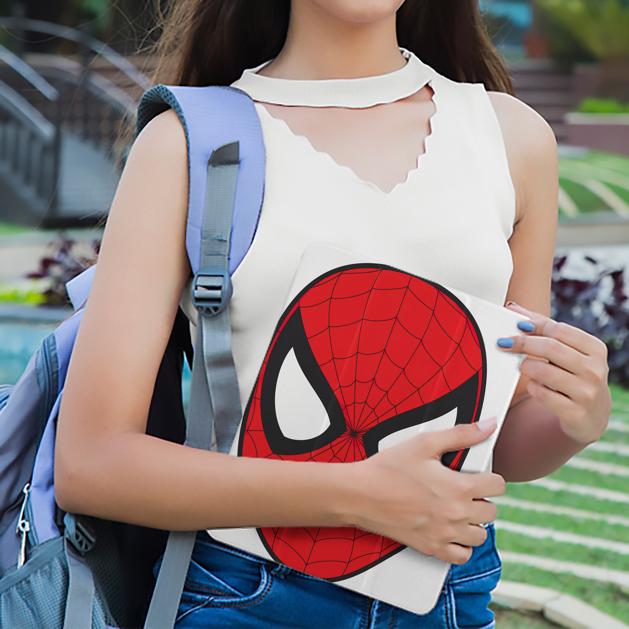 Spider Man スパイダーマン IPad ケース ペン収納付き 三つ折りスタンド PUレザー×シリコン 対応機種9.5/10.5/10.9インチ