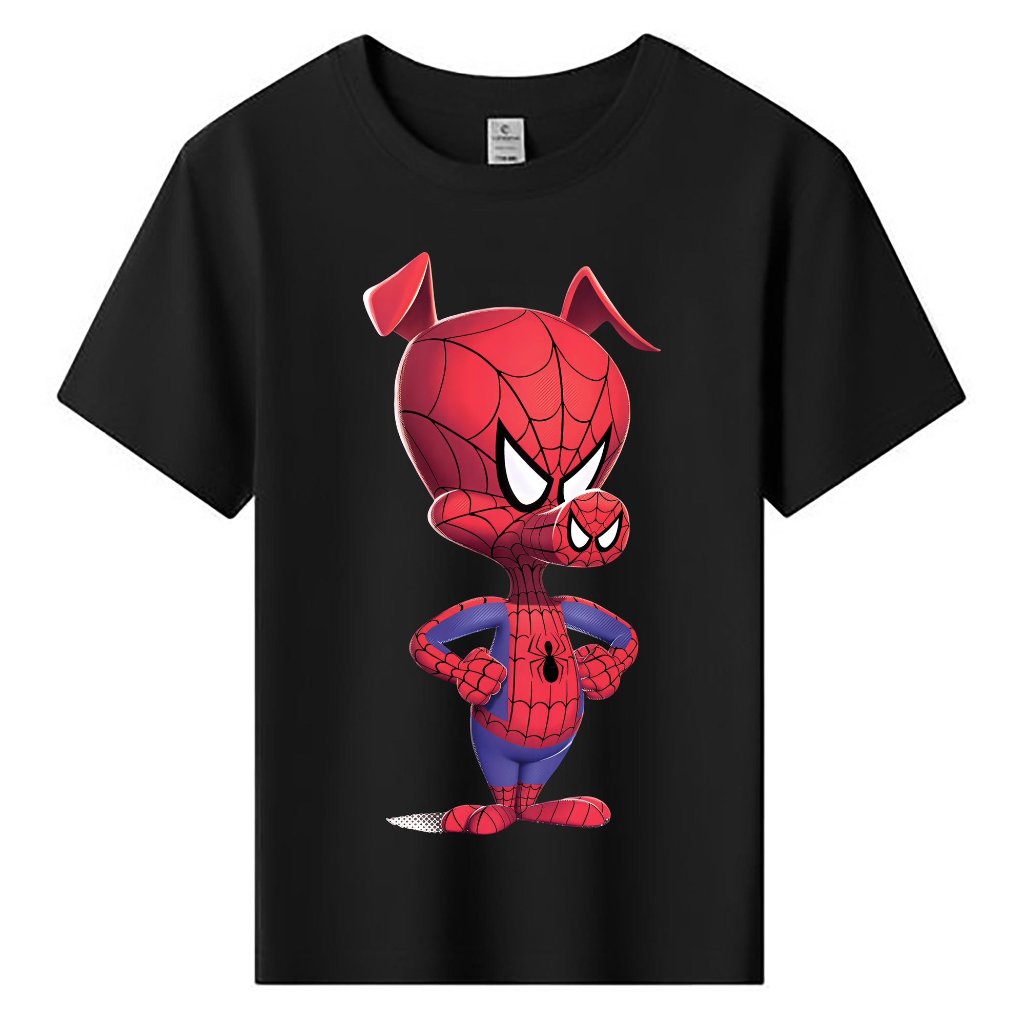 （画像用） Spider Man スパイダーマン 綿100％キッズTシャツ（フロントプリント）