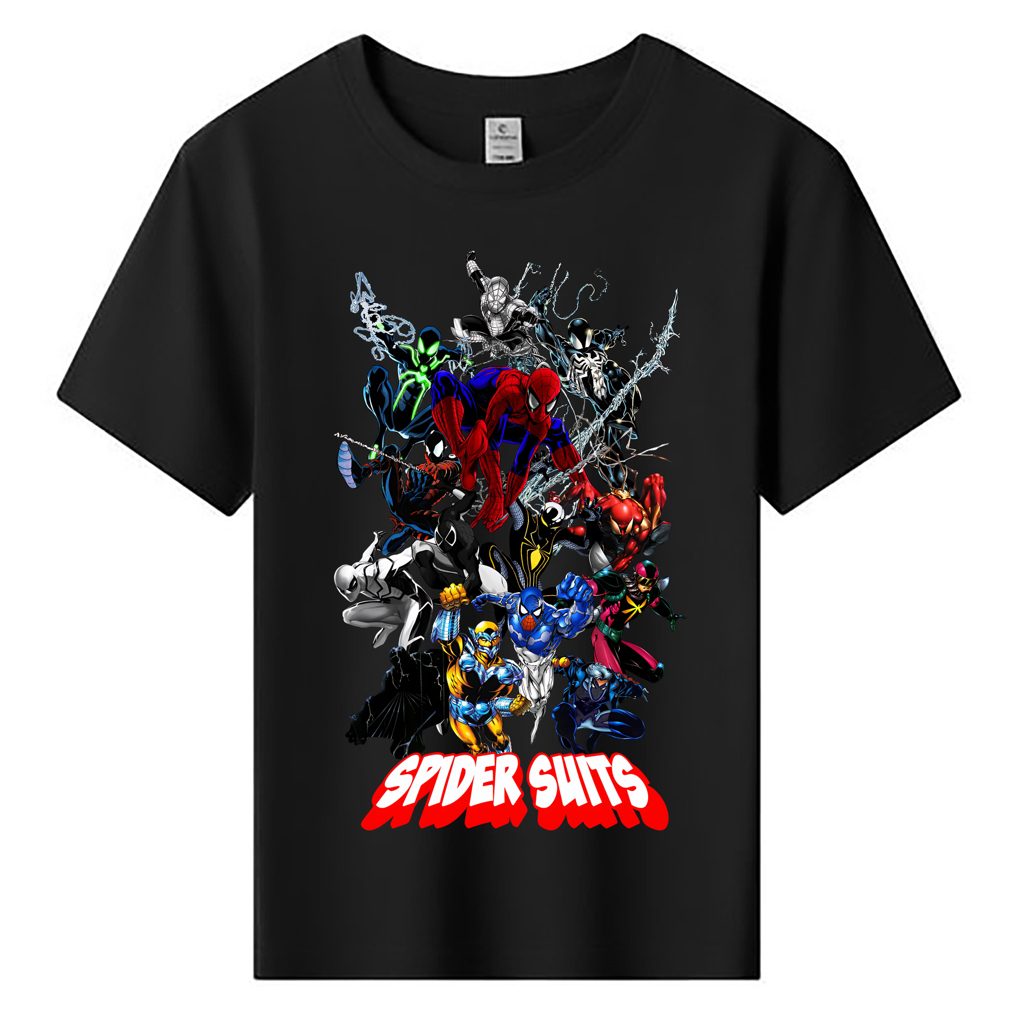 （画像用） Spider Man スパイダーマン 綿100％キッズTシャツ（フロントプリント）