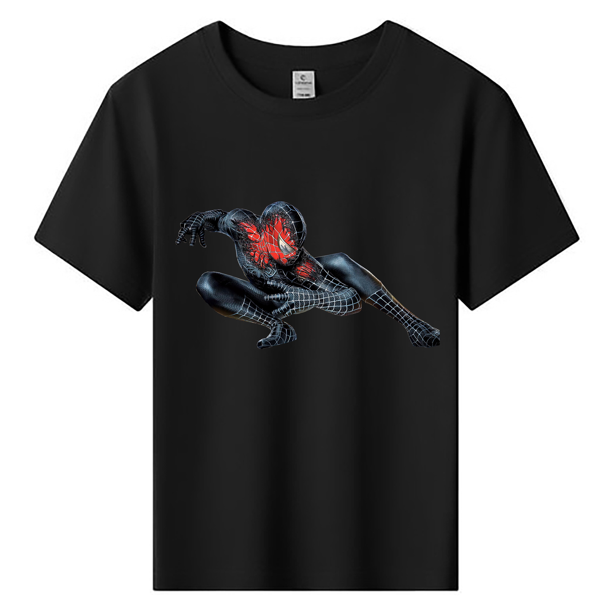 （画像用） Spider Man スパイダーマン 綿100％キッズTシャツ（フロントプリント）