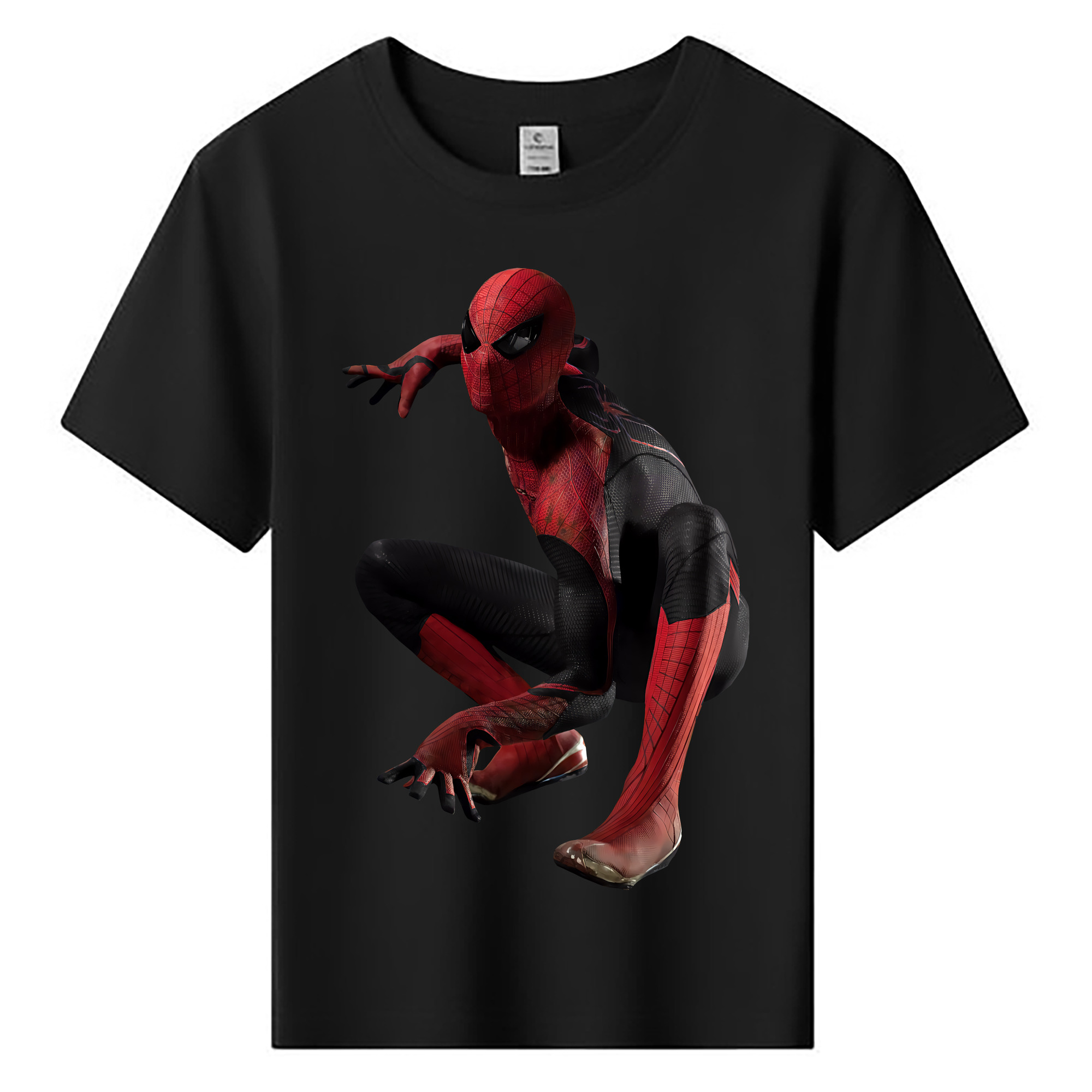 （画像用） Spider Man スパイダーマン 綿100％キッズTシャツ（フロントプリント）