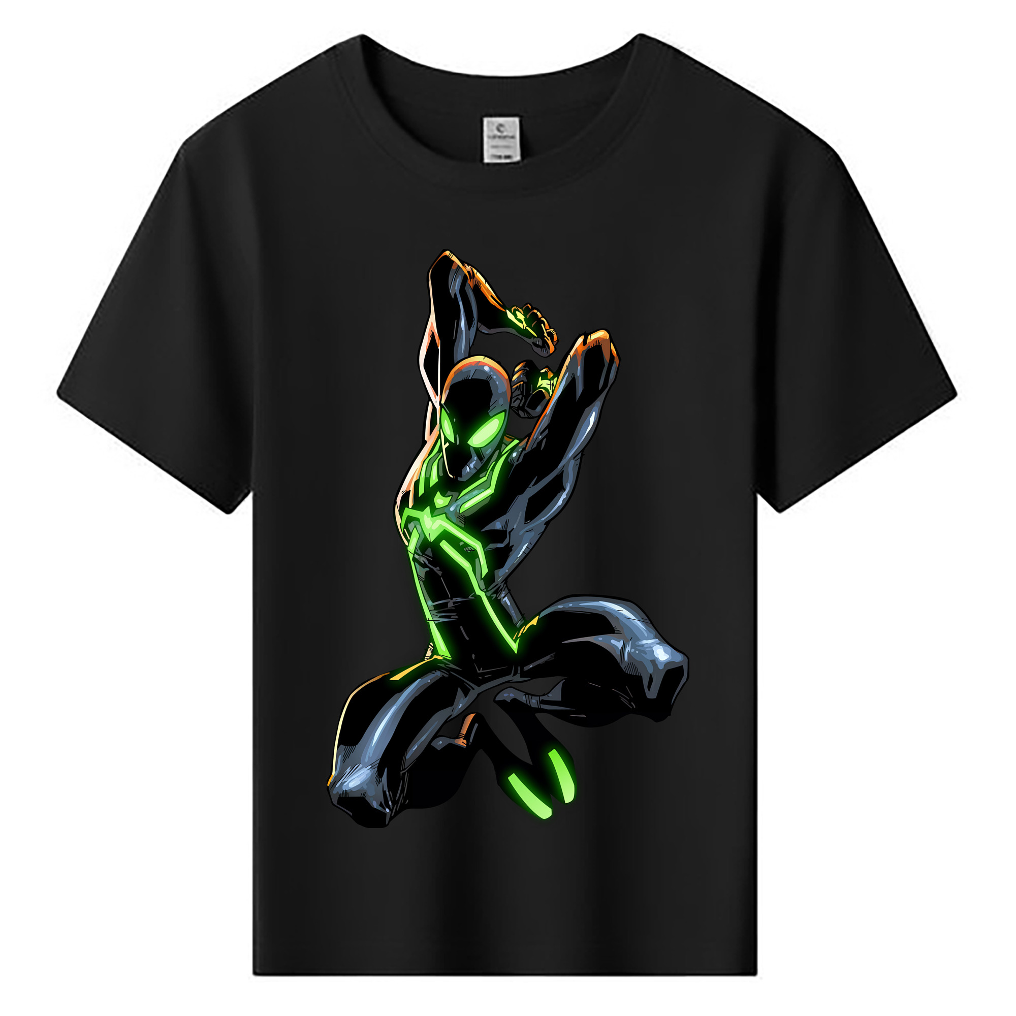 （画像用） Spider Man スパイダーマン 綿100％キッズTシャツ（フロントプリント）