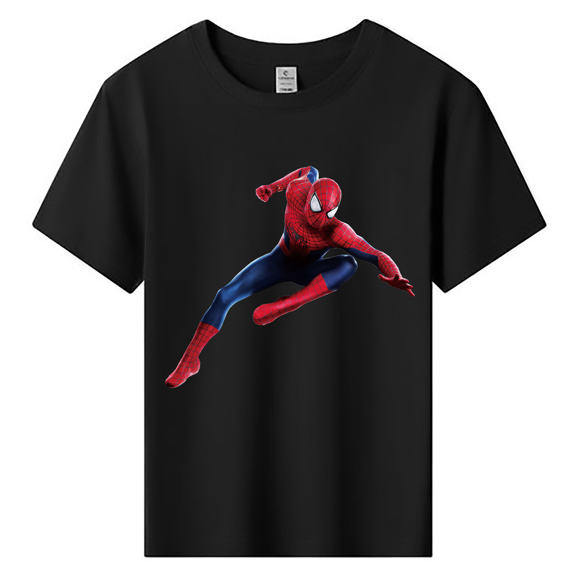 （画像用） Spider Man スパイダーマン 綿100％キッズTシャツ（フロントプリント）