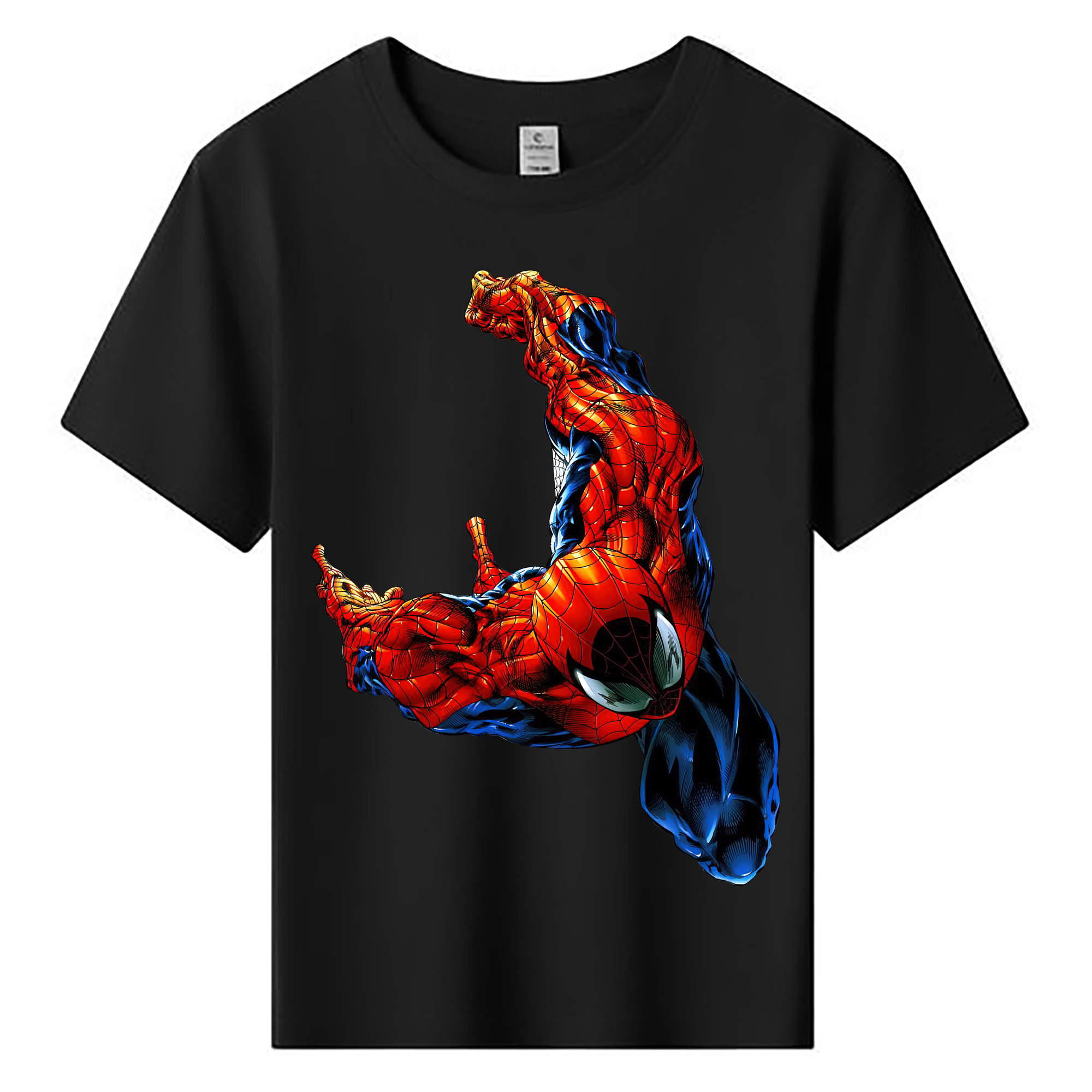 （画像用） Spider Man スパイダーマン 綿100％キッズTシャツ（フロントプリント）