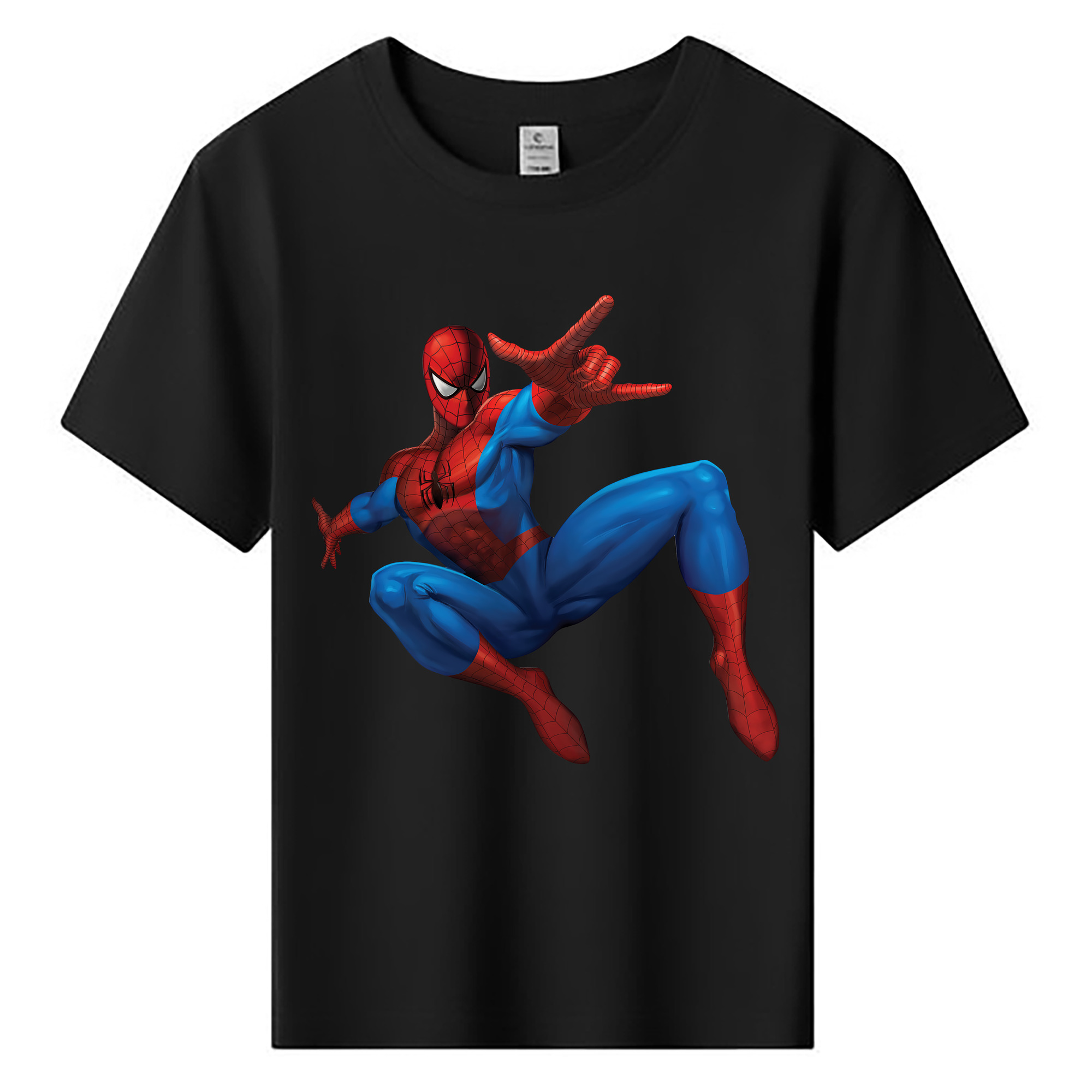 （画像用） Spider Man スパイダーマン 綿100％キッズTシャツ（フロントプリント）