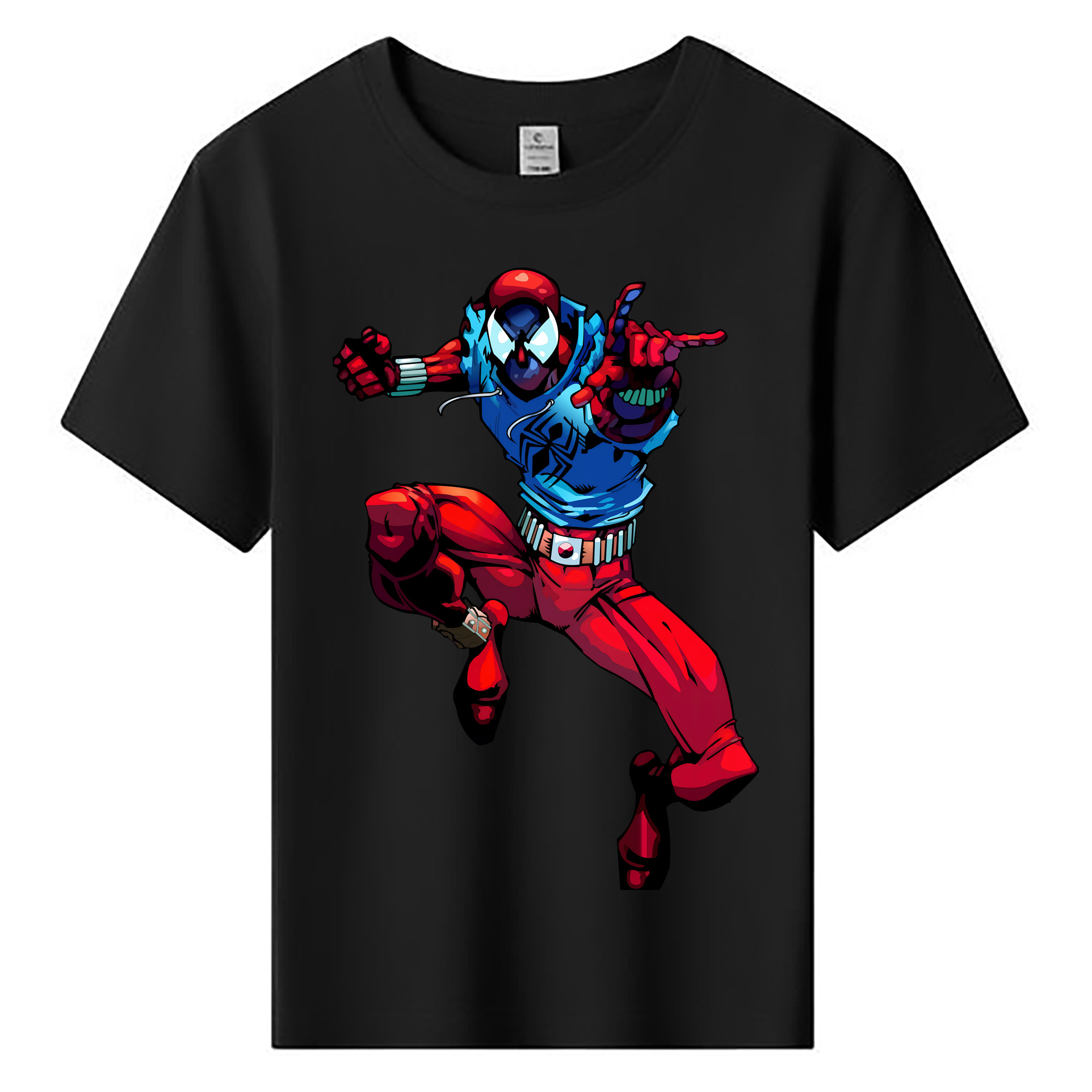 （画像用） Spider Man スパイダーマン 綿100％キッズTシャツ（フロントプリント）