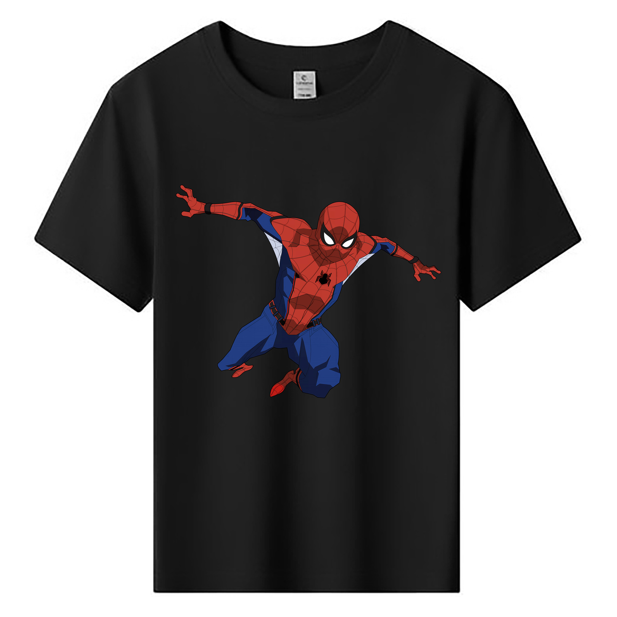 （画像用） Spider Man スパイダーマン 綿100％キッズTシャツ（フロントプリント）