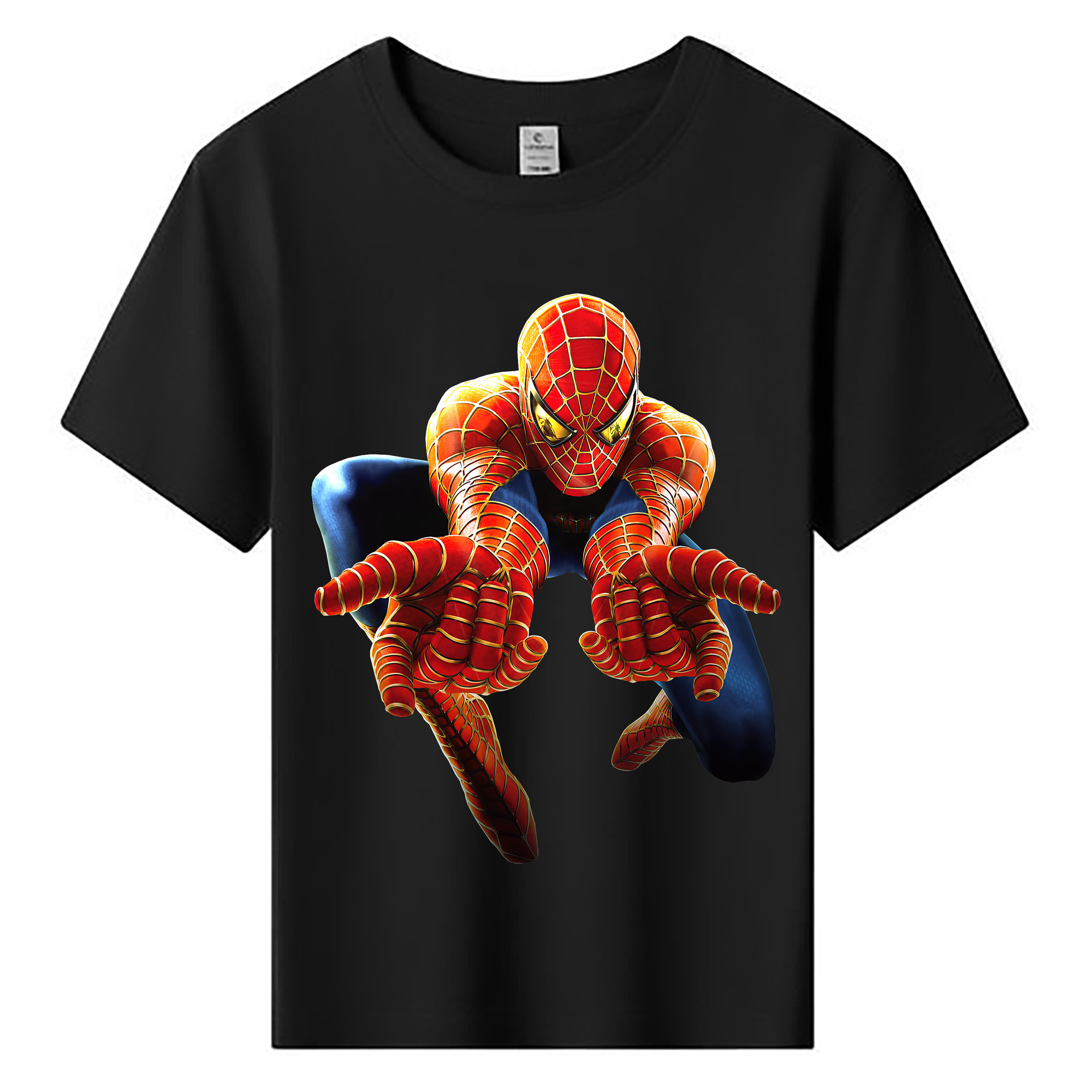 （画像用） Spider Man スパイダーマン 綿100％キッズTシャツ（フロントプリント）