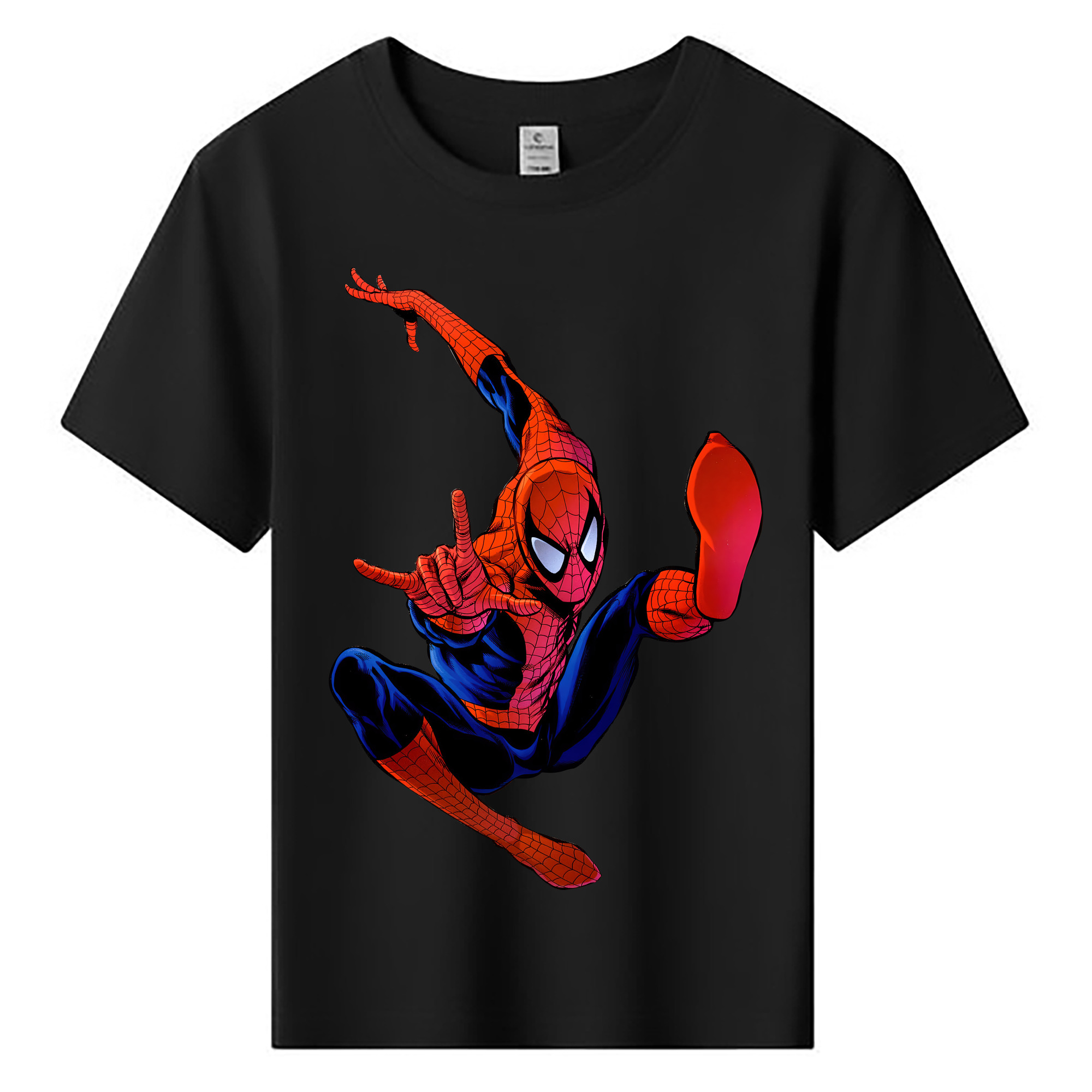（画像用） Spider Man スパイダーマン 綿100％キッズTシャツ（フロントプリント）