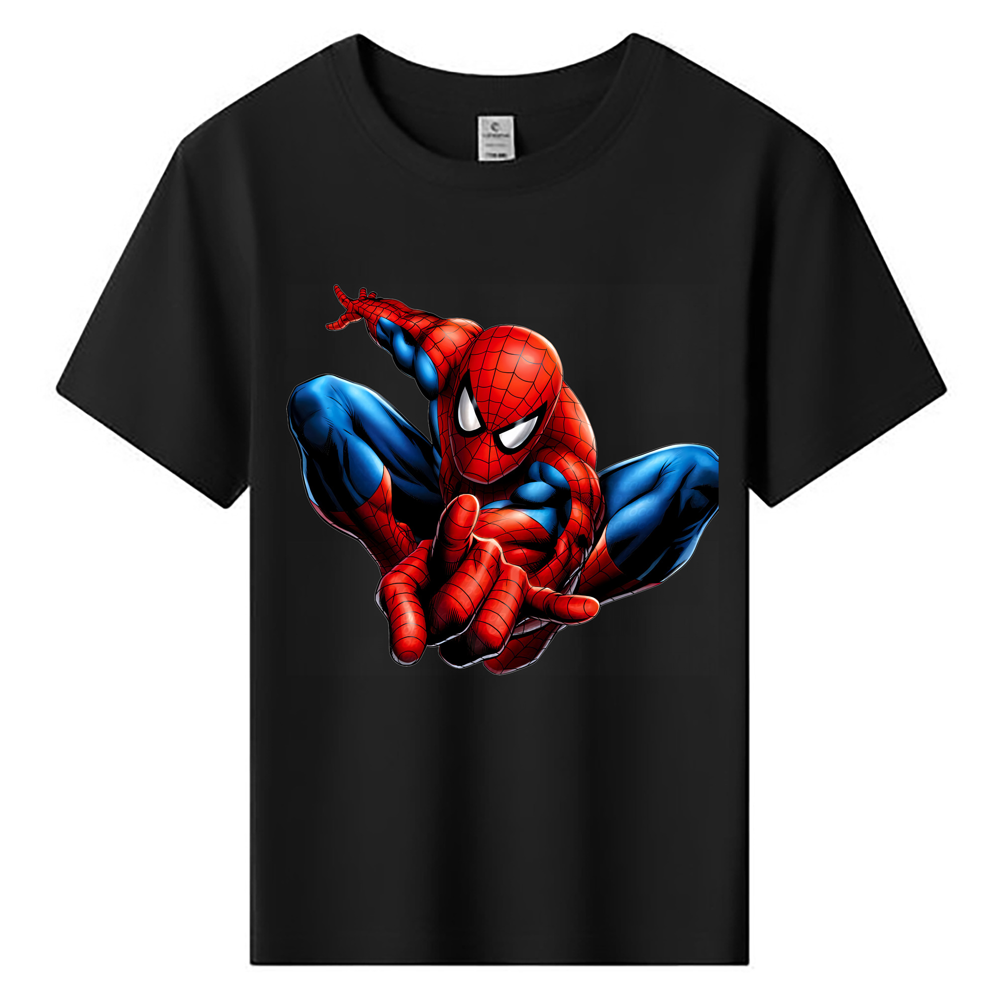 （画像用） Spider Man スパイダーマン 綿100％キッズTシャツ（フロントプリント）