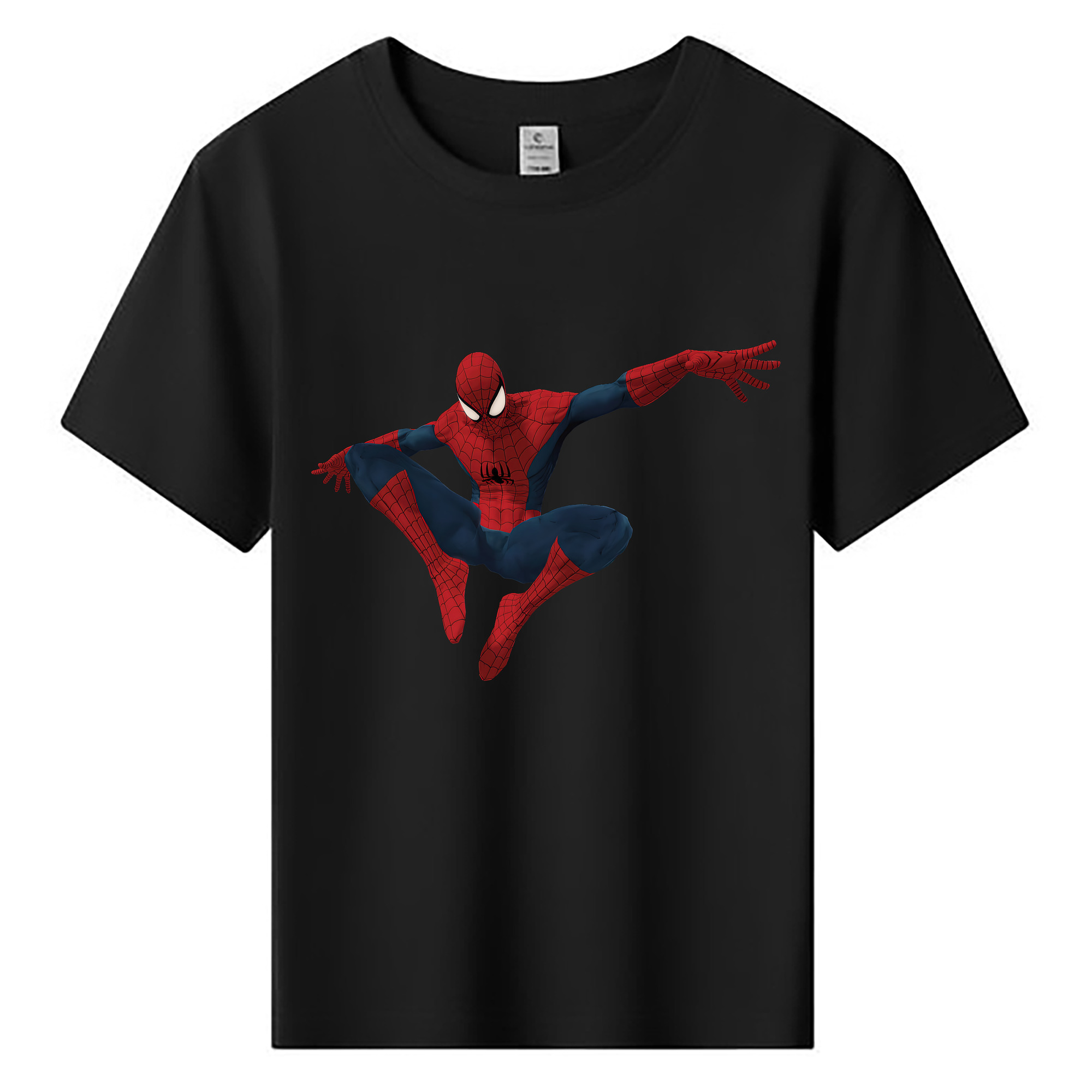 （画像用） Spider Man スパイダーマン 綿100％キッズTシャツ（フロントプリント）
