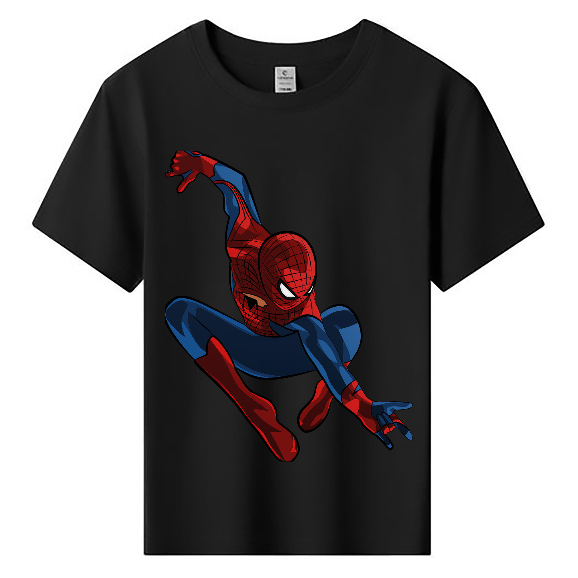 （画像用） Spider Man スパイダーマン 綿100％キッズTシャツ（フロントプリント）