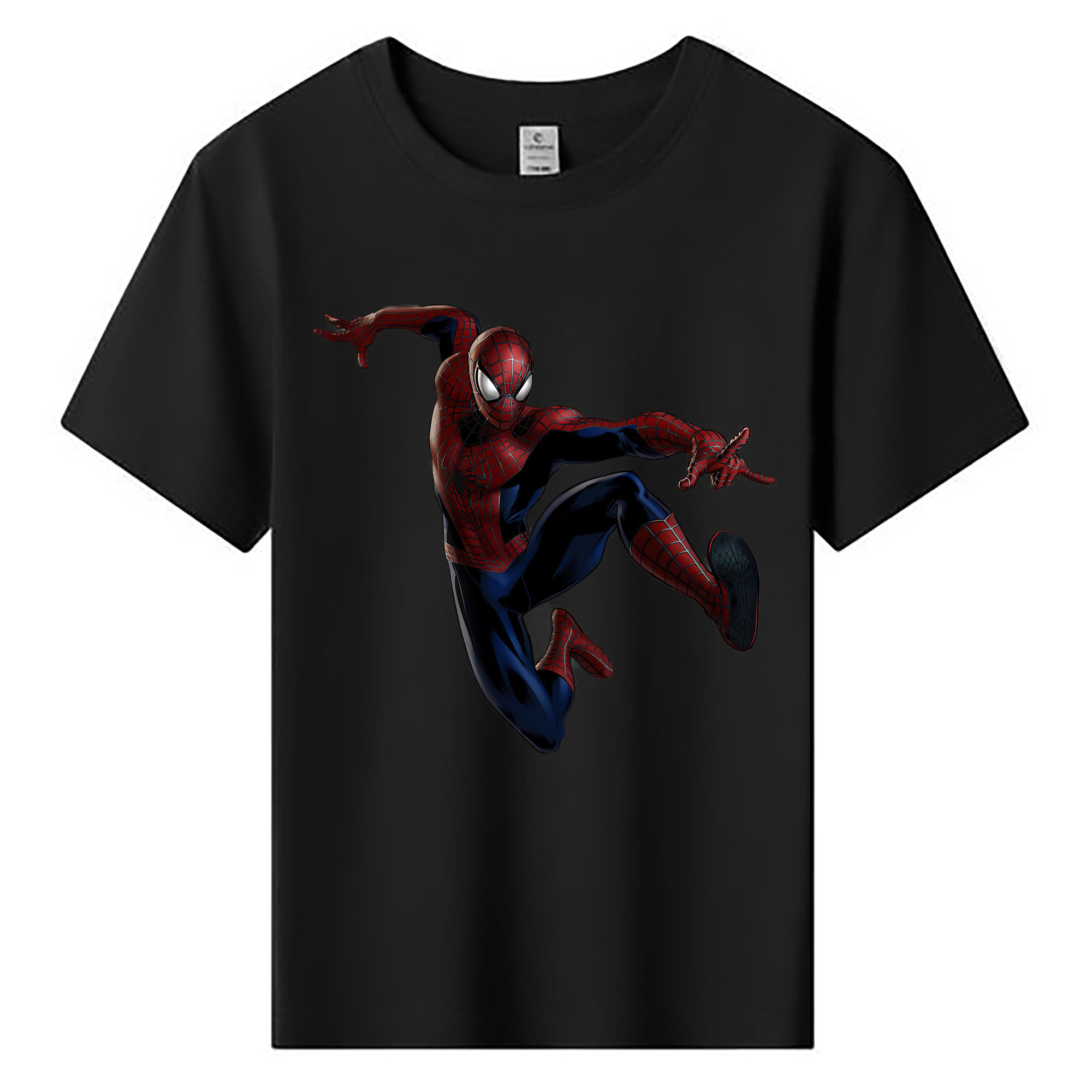 （画像用） Spider Man スパイダーマン 綿100％キッズTシャツ（フロントプリント）
