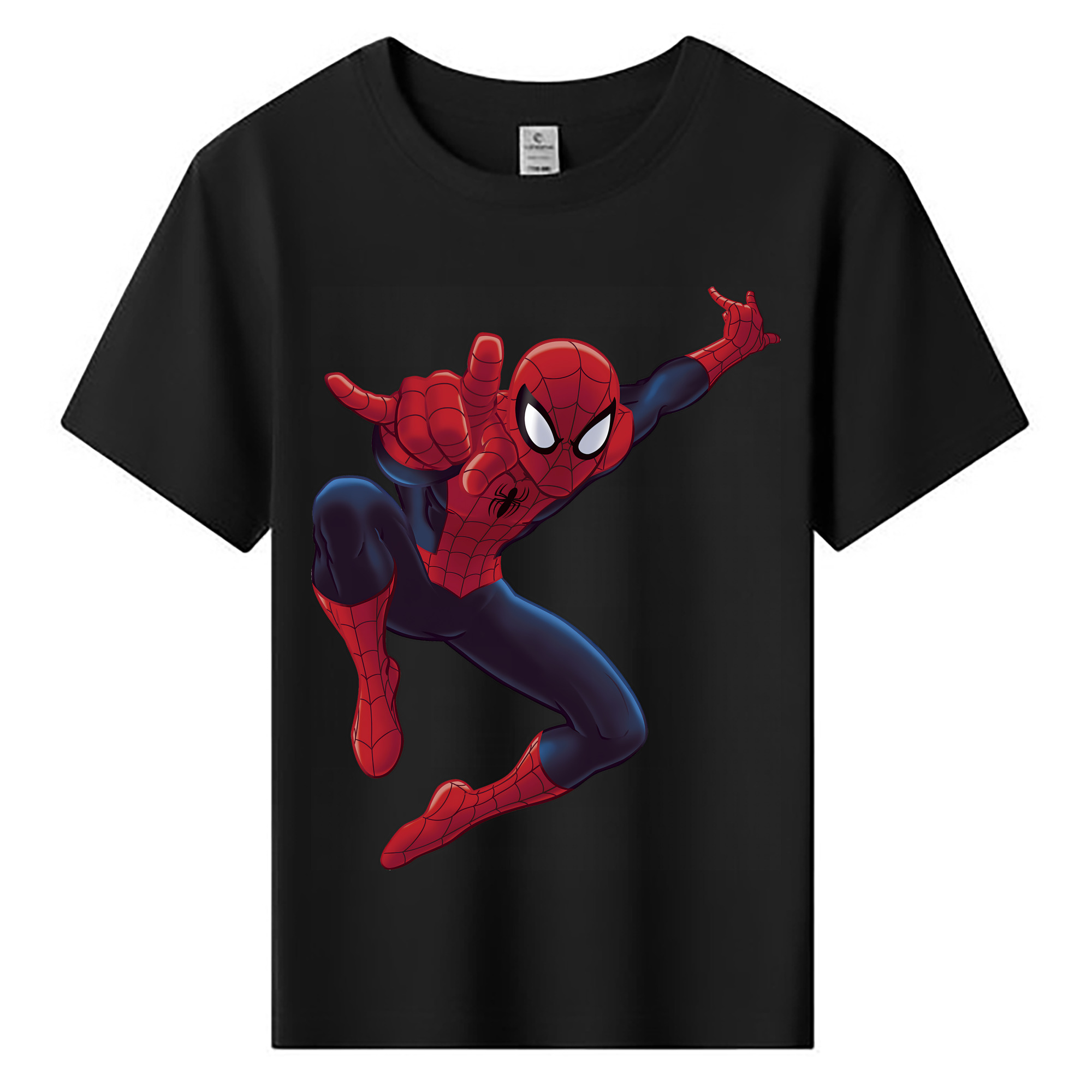 （画像用） Spider Man スパイダーマン 綿100％キッズTシャツ（フロントプリント）