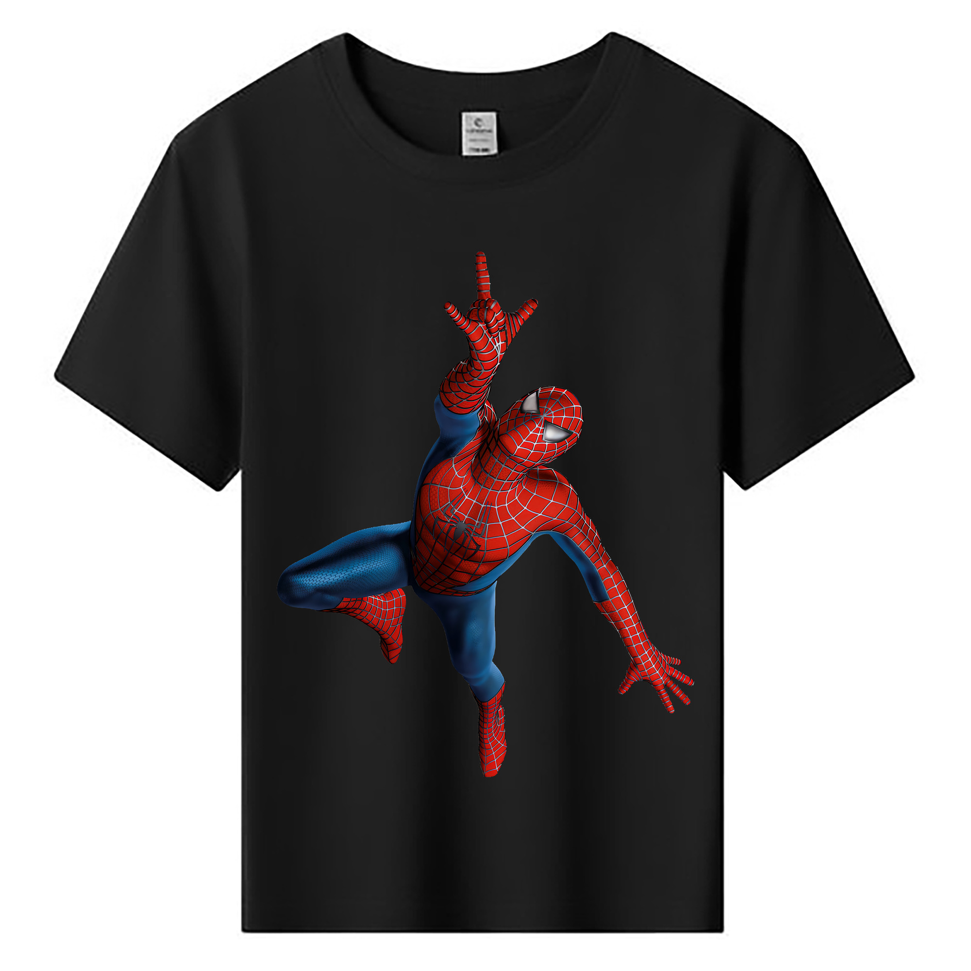 （画像用） Spider Man スパイダーマン 綿100％キッズTシャツ（フロントプリント）