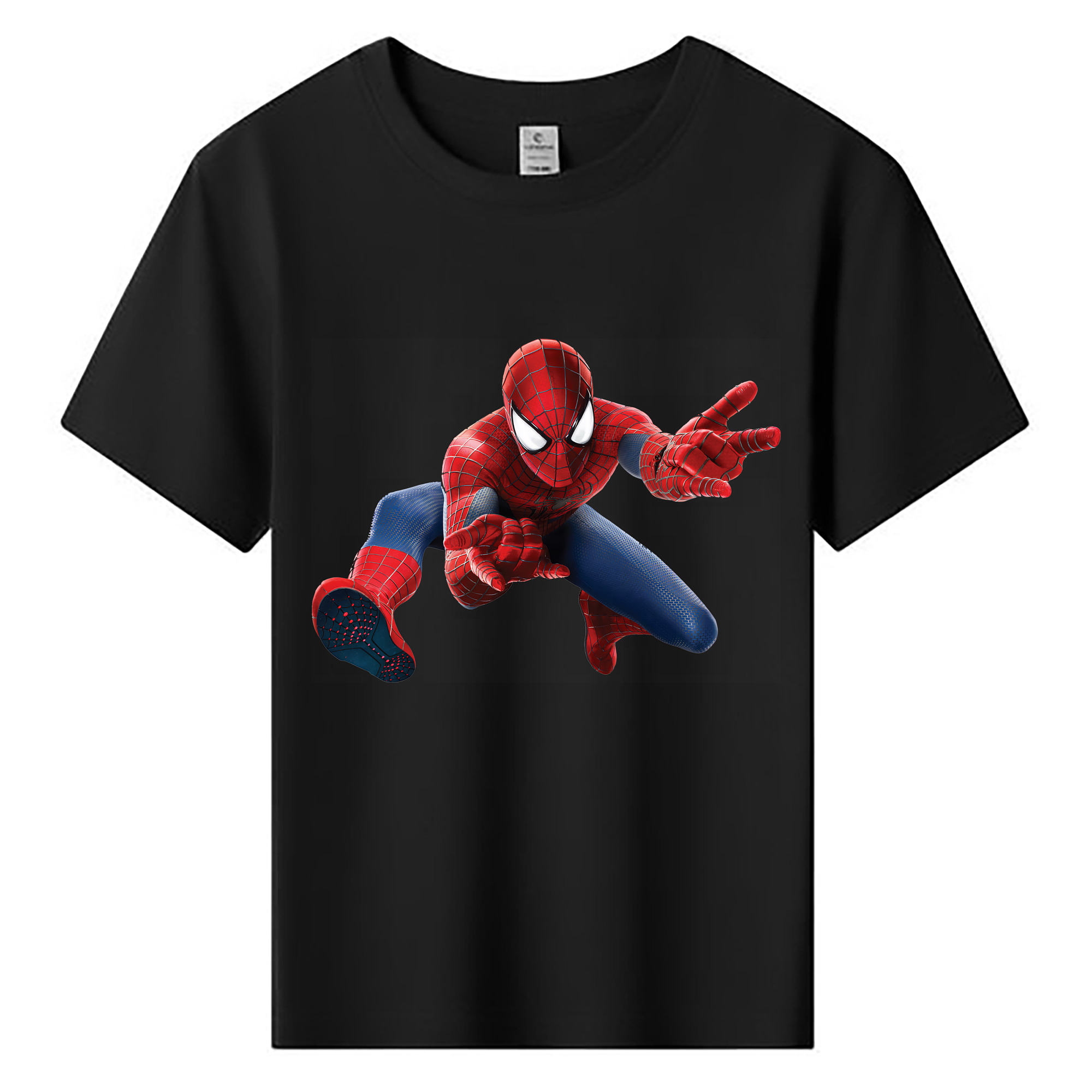 （画像用） Spider Man スパイダーマン 綿100％キッズTシャツ（フロントプリント）
