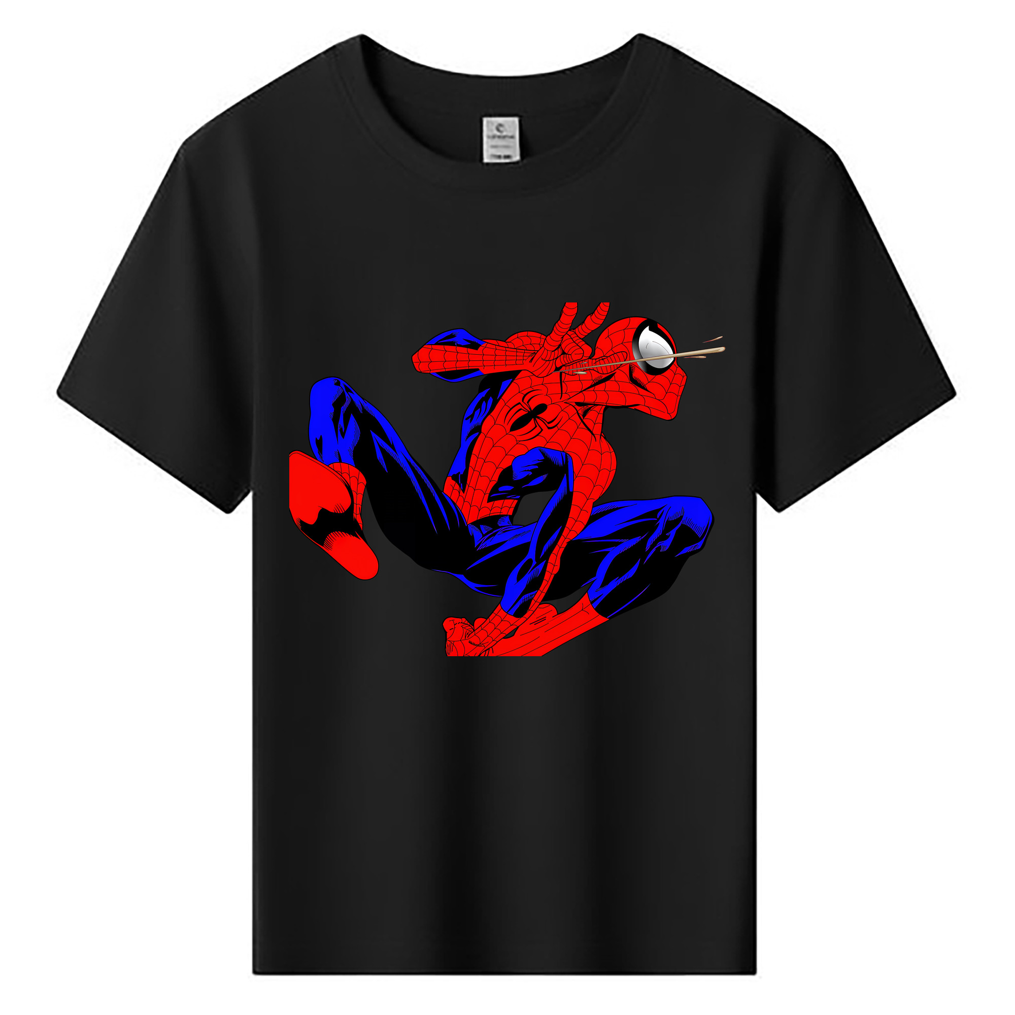 （画像用） Spider Man スパイダーマン 綿100％キッズTシャツ（フロントプリント）