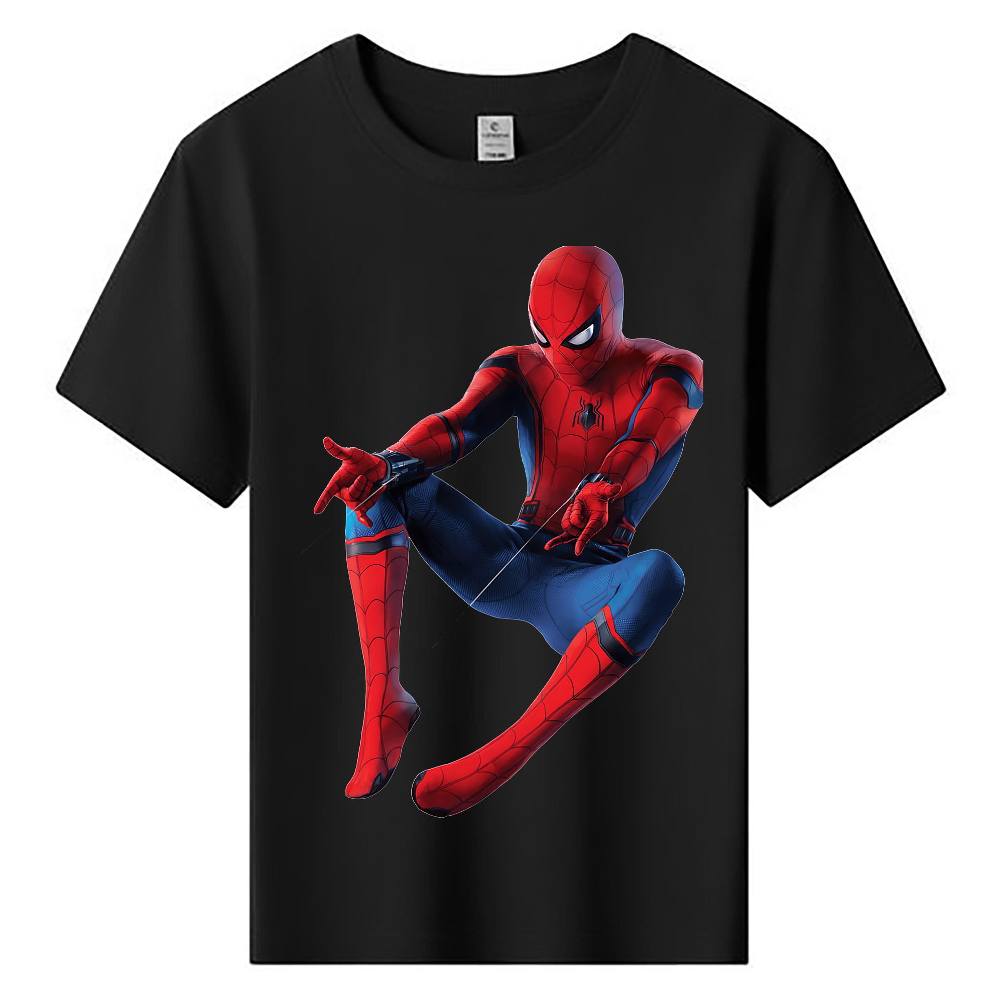 （画像用） Spider Man スパイダーマン 綿100％キッズTシャツ（フロントプリント）