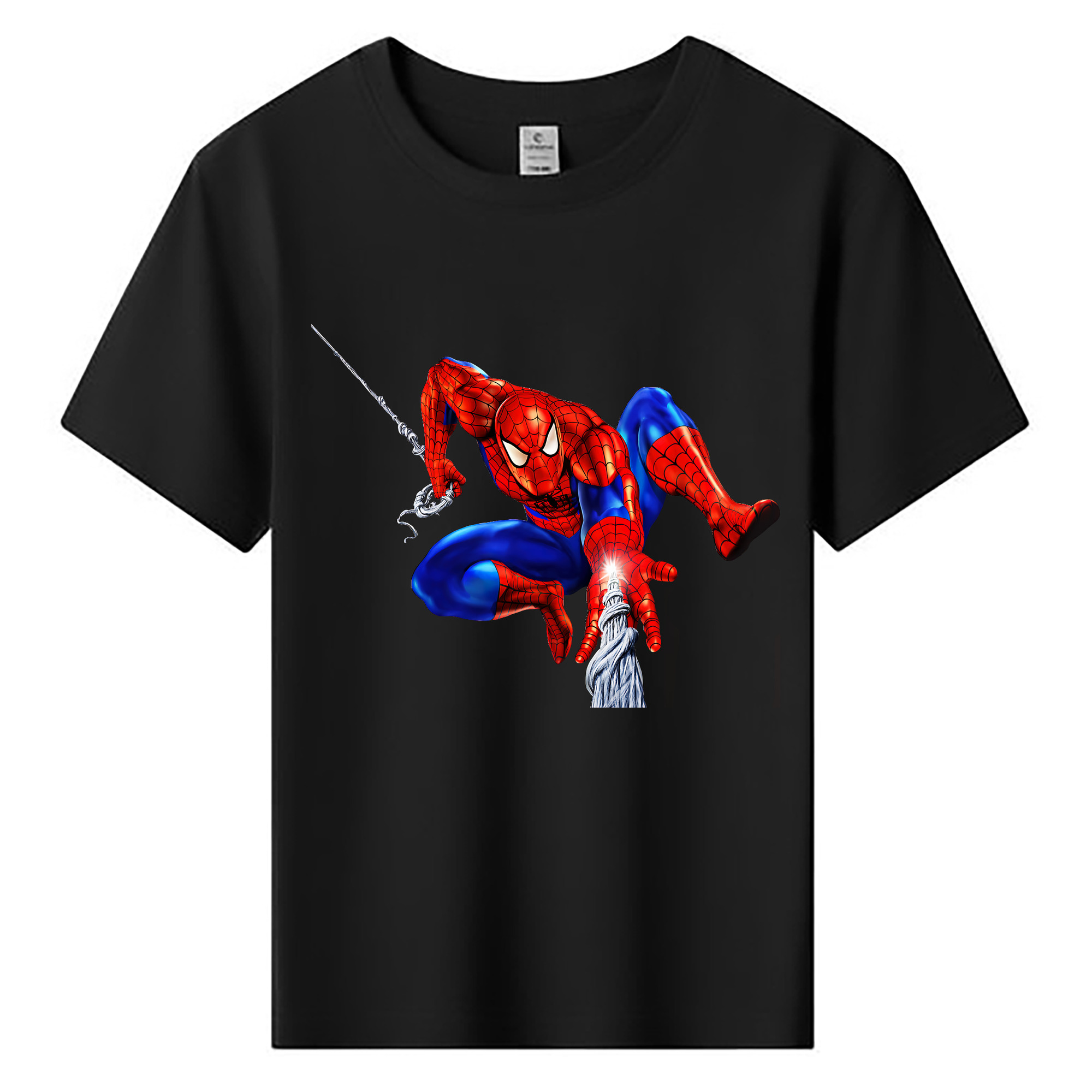 （画像用） Spider Man スパイダーマン 綿100％キッズTシャツ（フロントプリント）