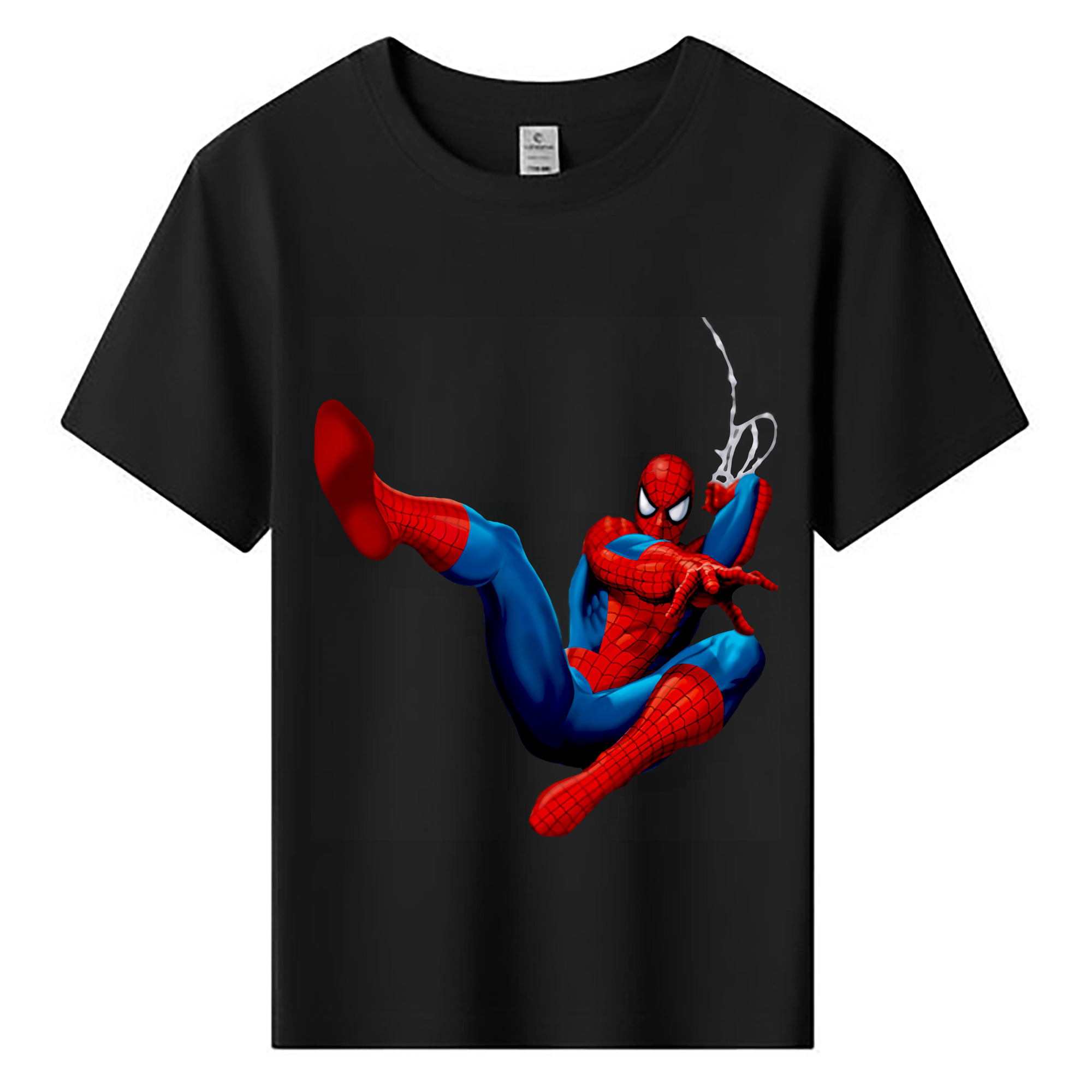 （画像用） Spider Man スパイダーマン 綿100％キッズTシャツ（フロントプリント）