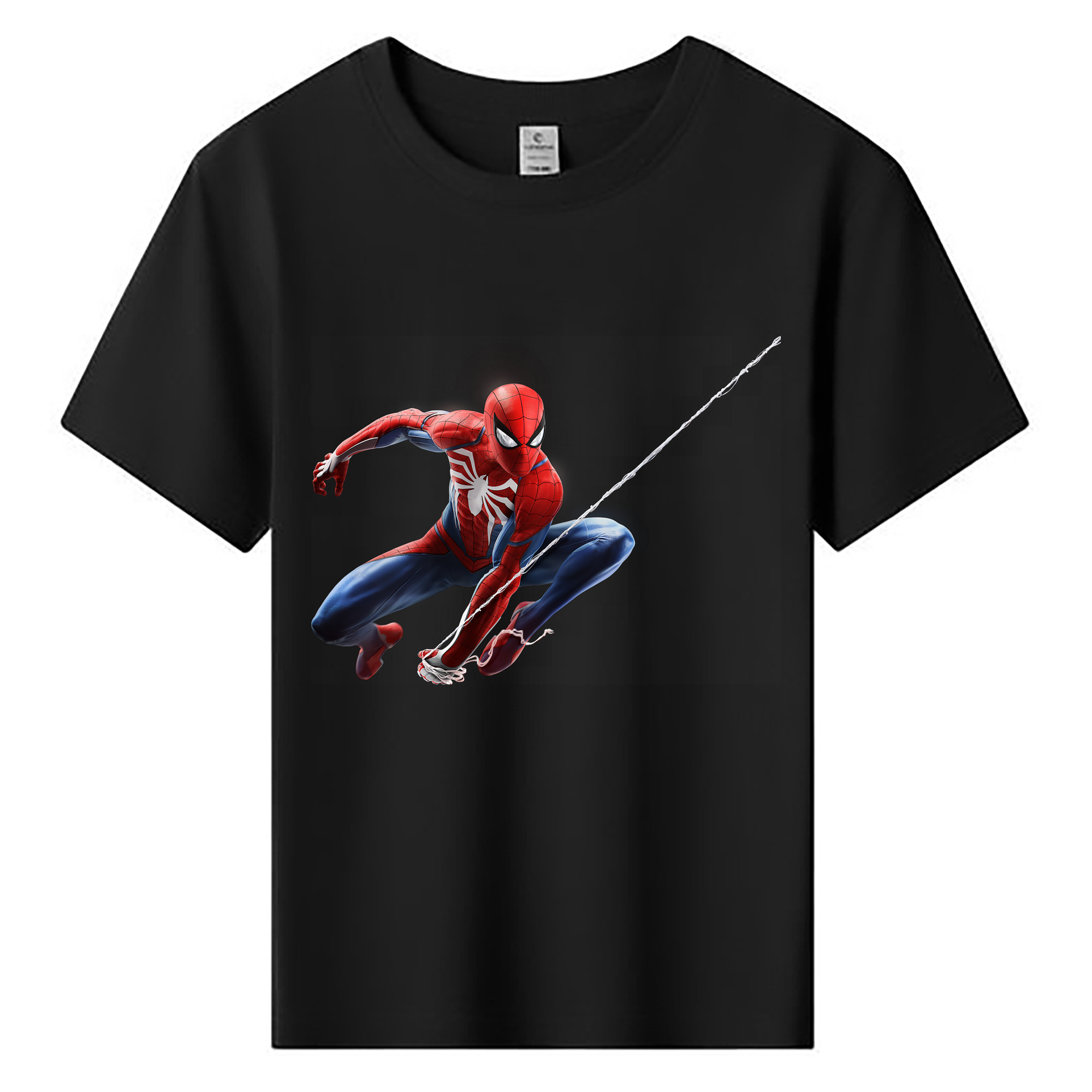 （画像用） Spider Man スパイダーマン 綿100％キッズTシャツ（フロントプリント）