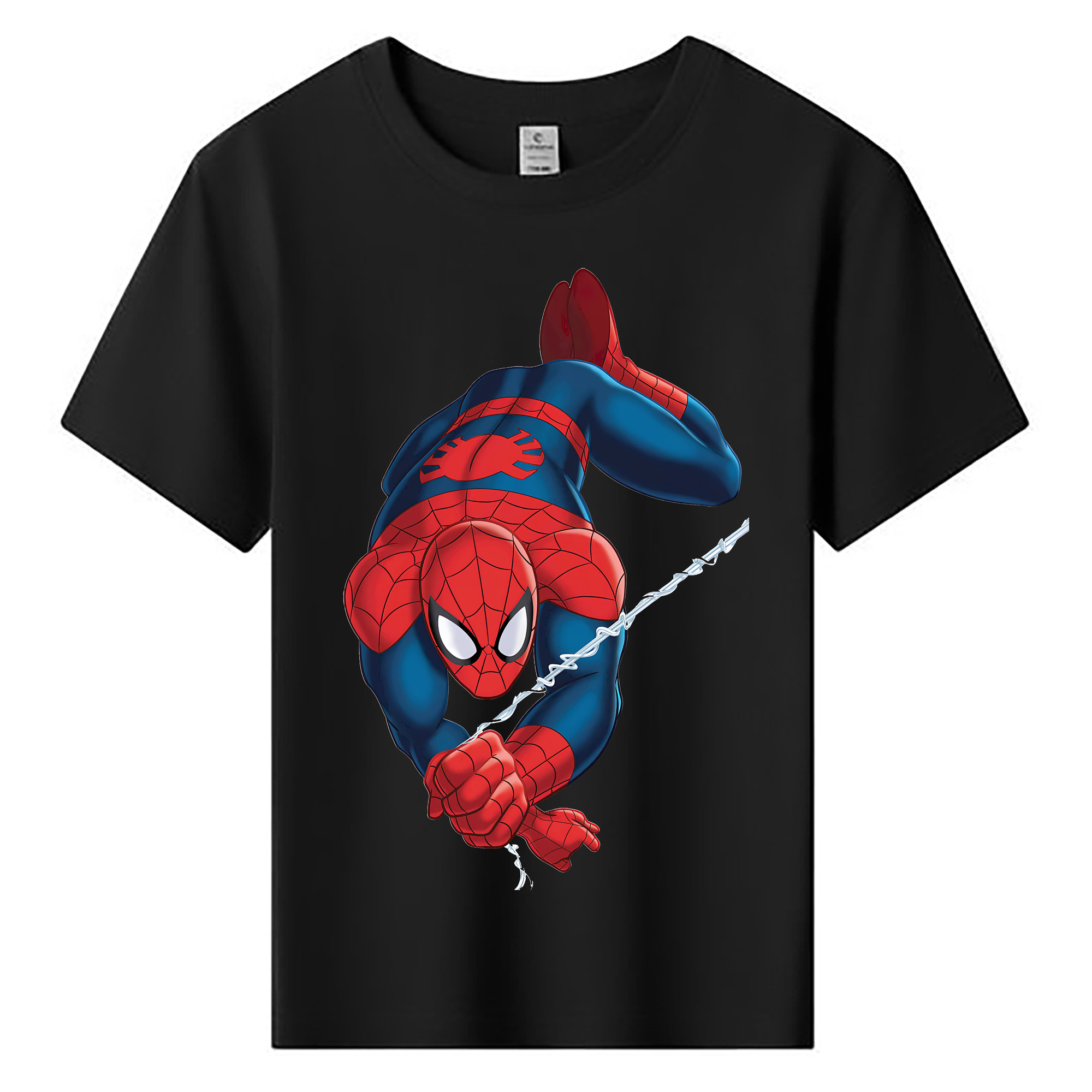 （画像用） Spider Man スパイダーマン 綿100％キッズTシャツ（フロントプリント）