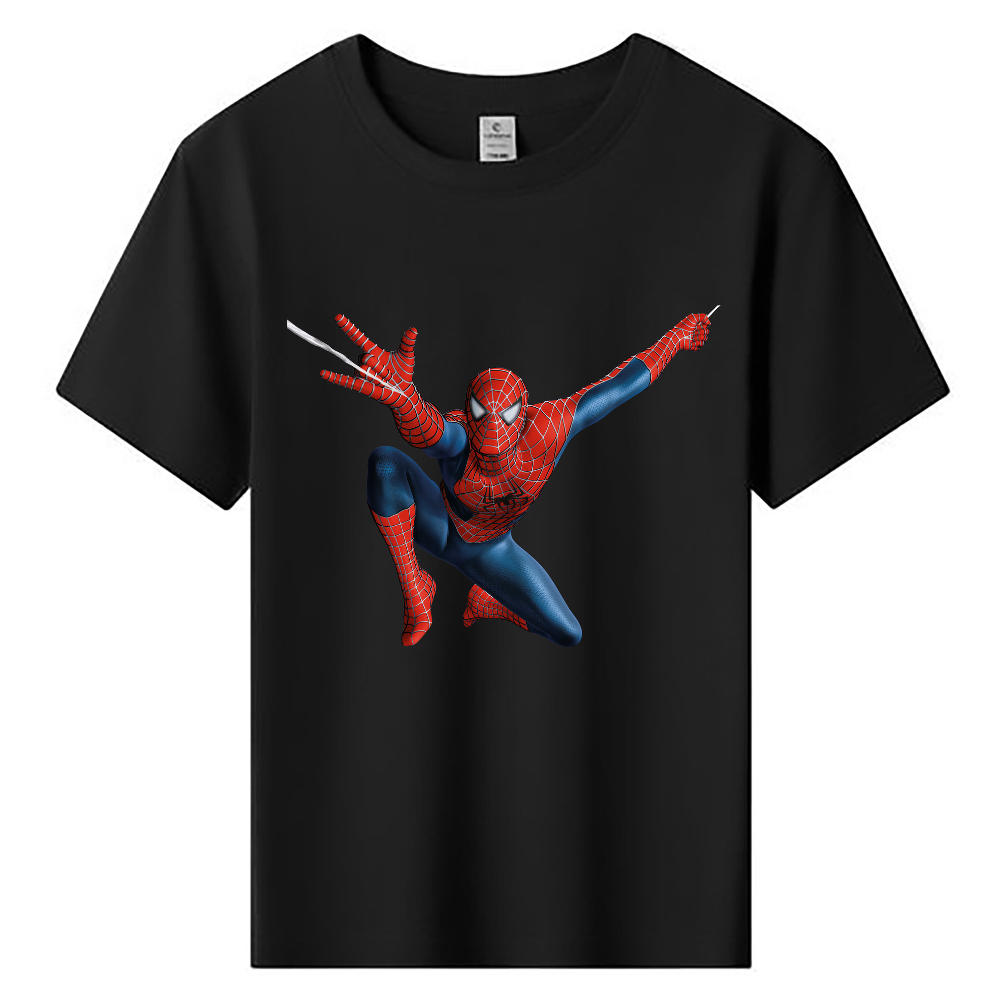 （画像用） Spider Man スパイダーマン 綿100％キッズTシャツ（フロントプリント）