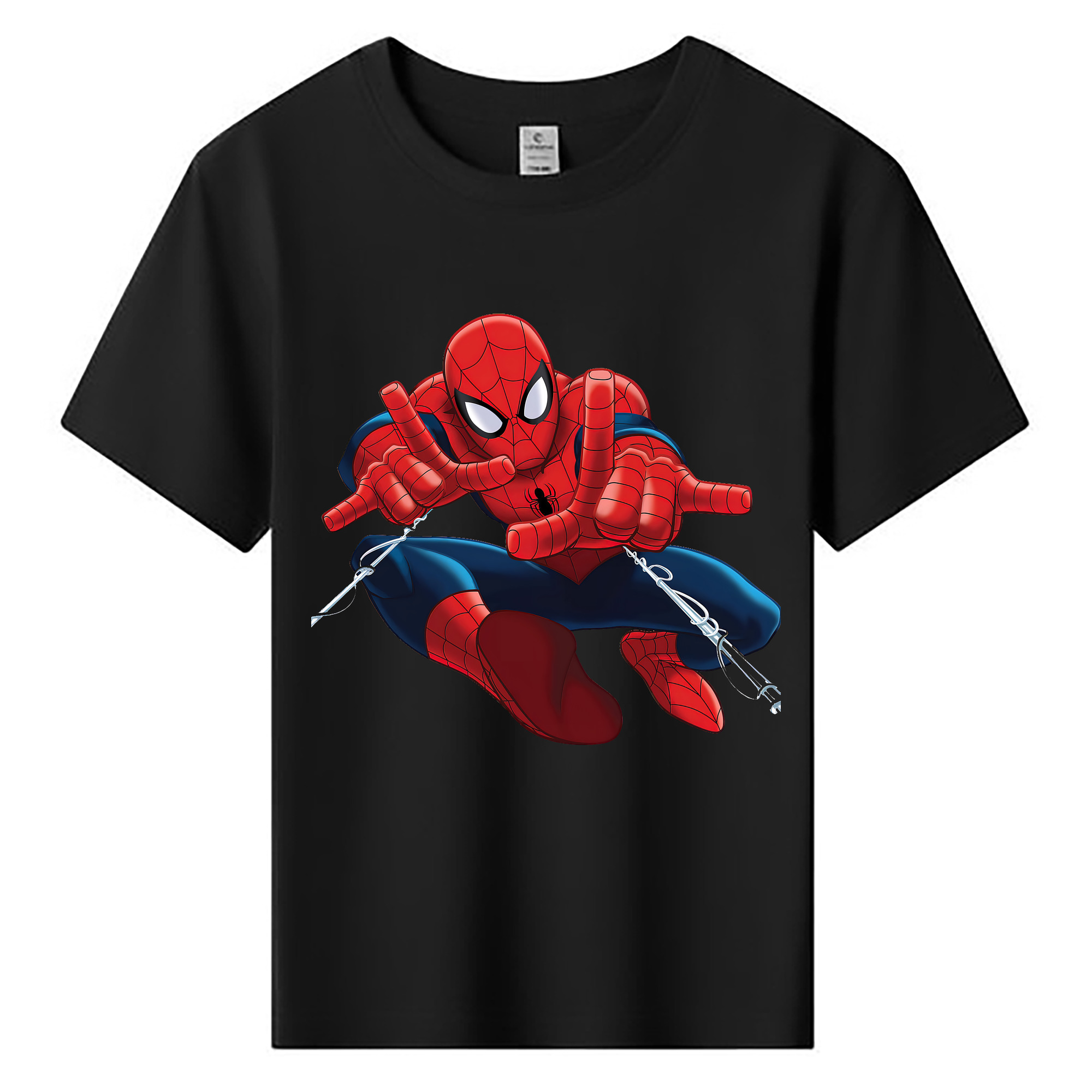 （画像用） Spider Man スパイダーマン 綿100％キッズTシャツ（フロントプリント）